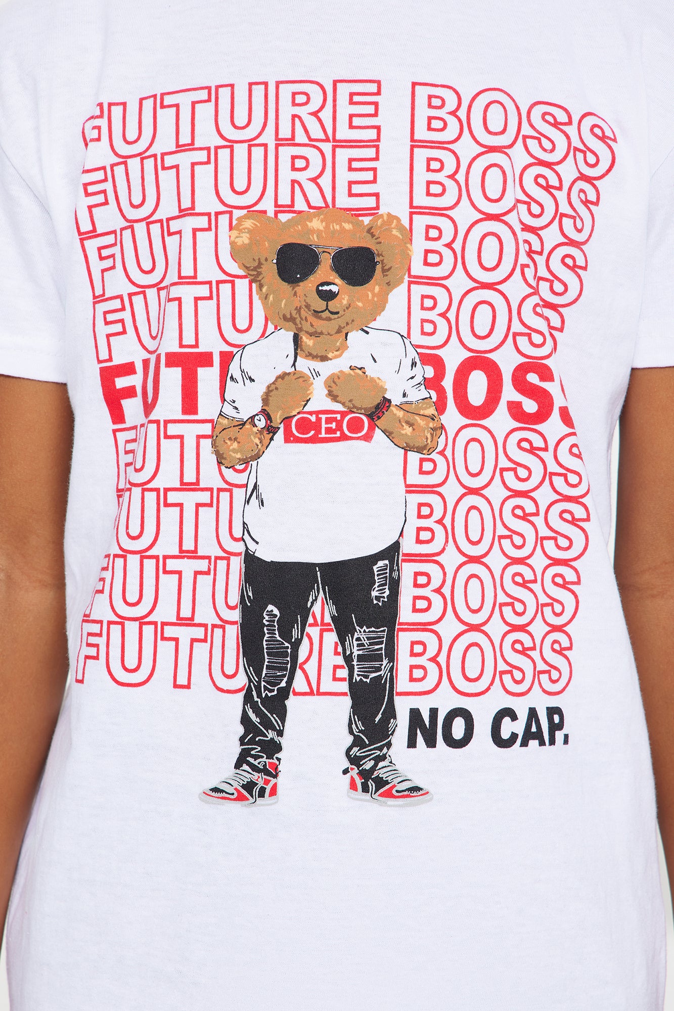 Mini Your Future Boss Short Sleeve Tee - White - Image 4