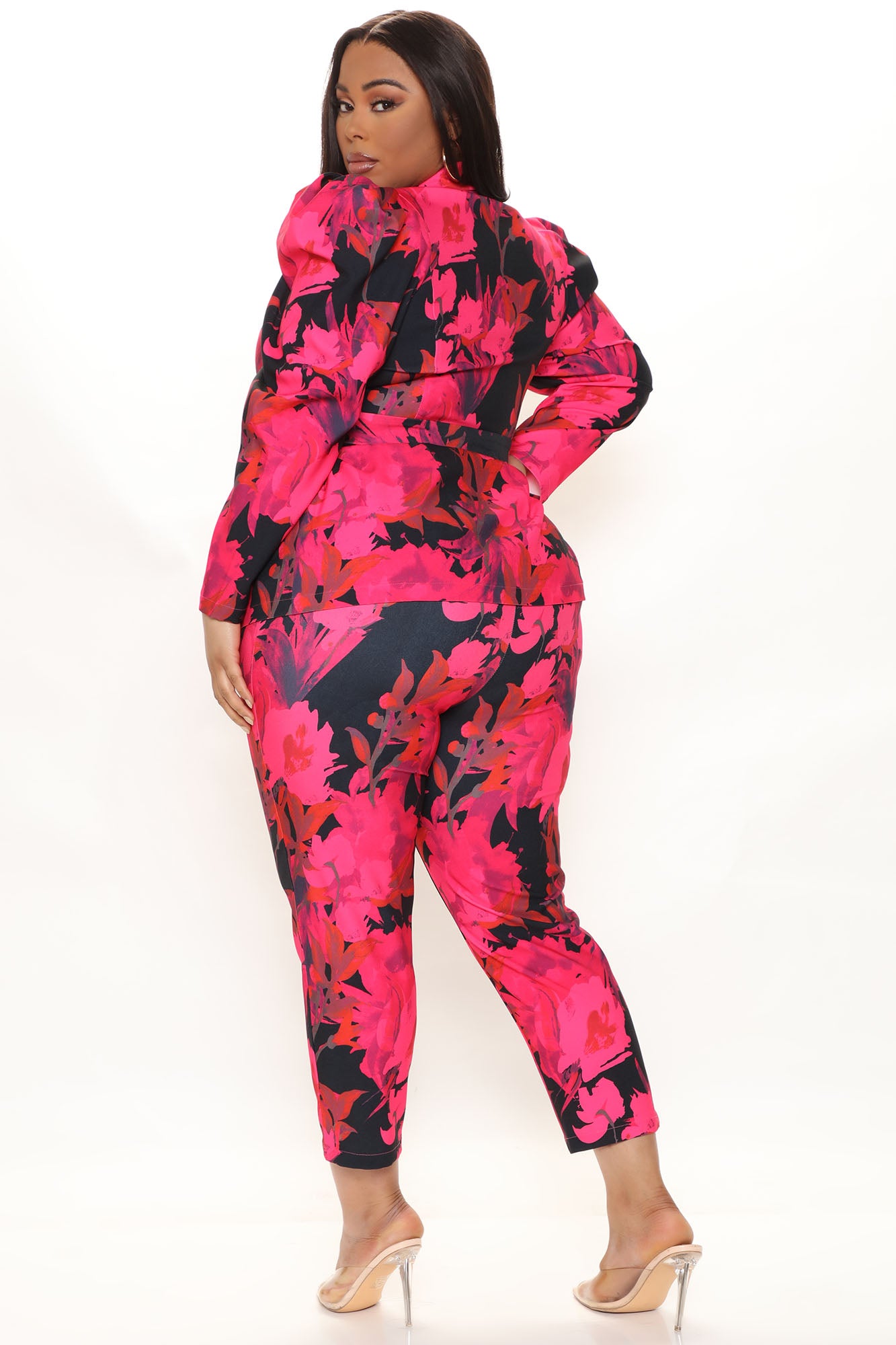 Best For Last Floral Blazer Set - Pink/combo - Image 7