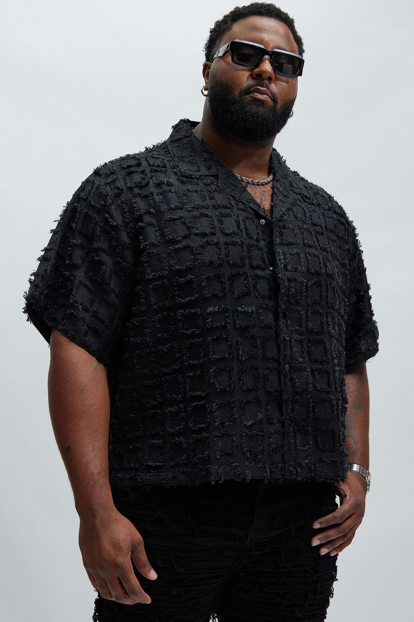 Window Shopping Boxy Shirt - Black - Image 5