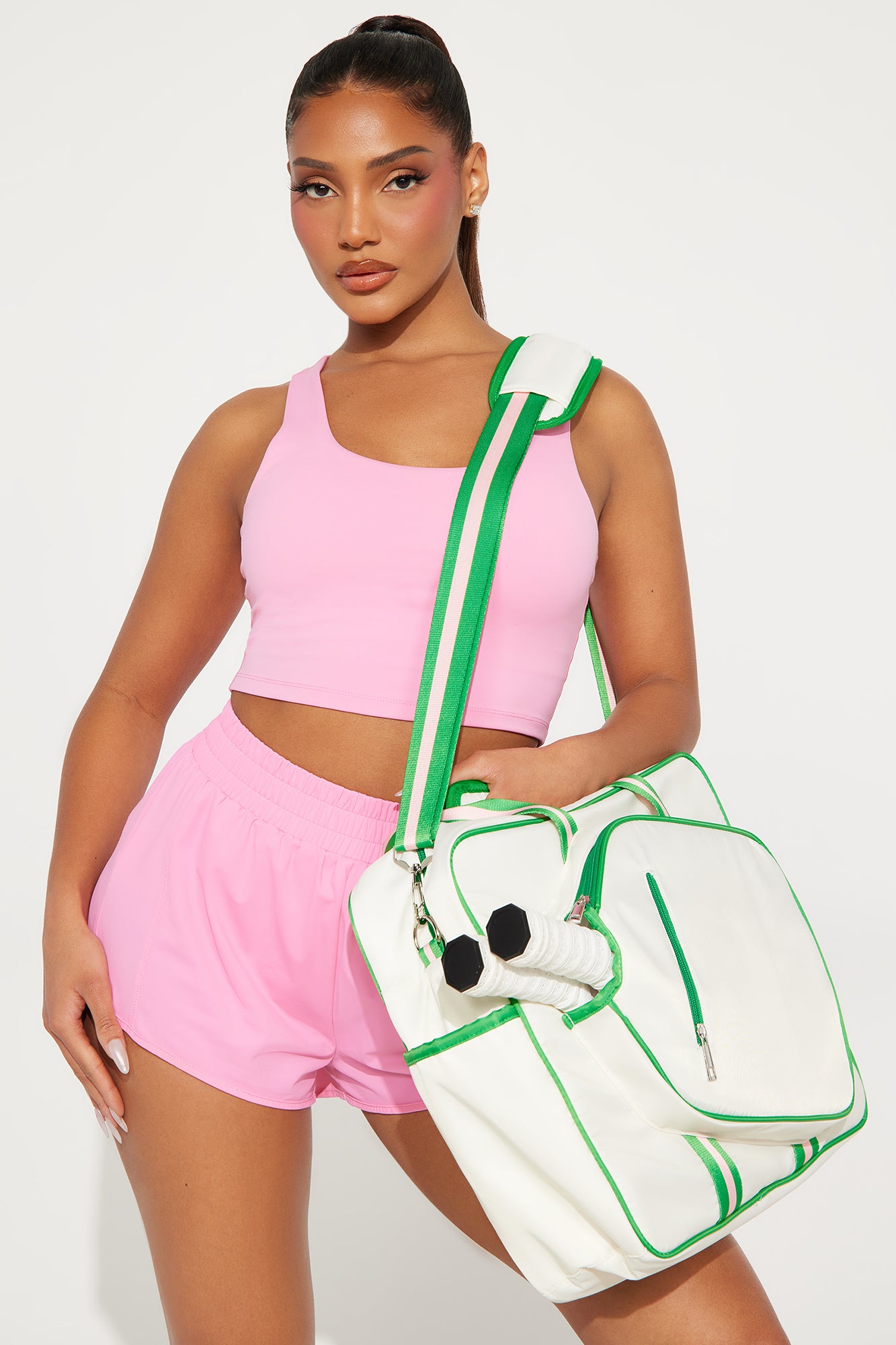Cross Court Pickleball Bag - White/Combo - Image 3