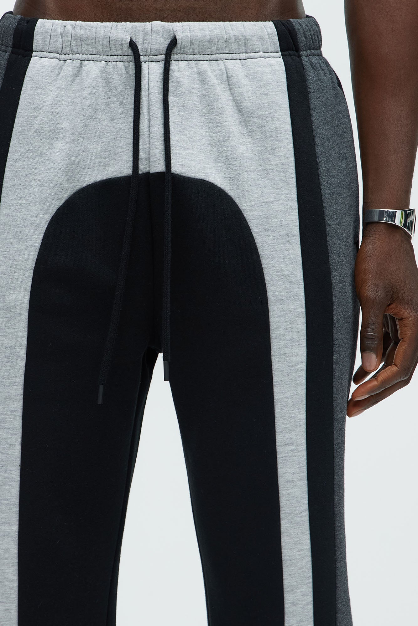 Tyson Paneled Straight Sweatpants - Heather/Combo - Image 4