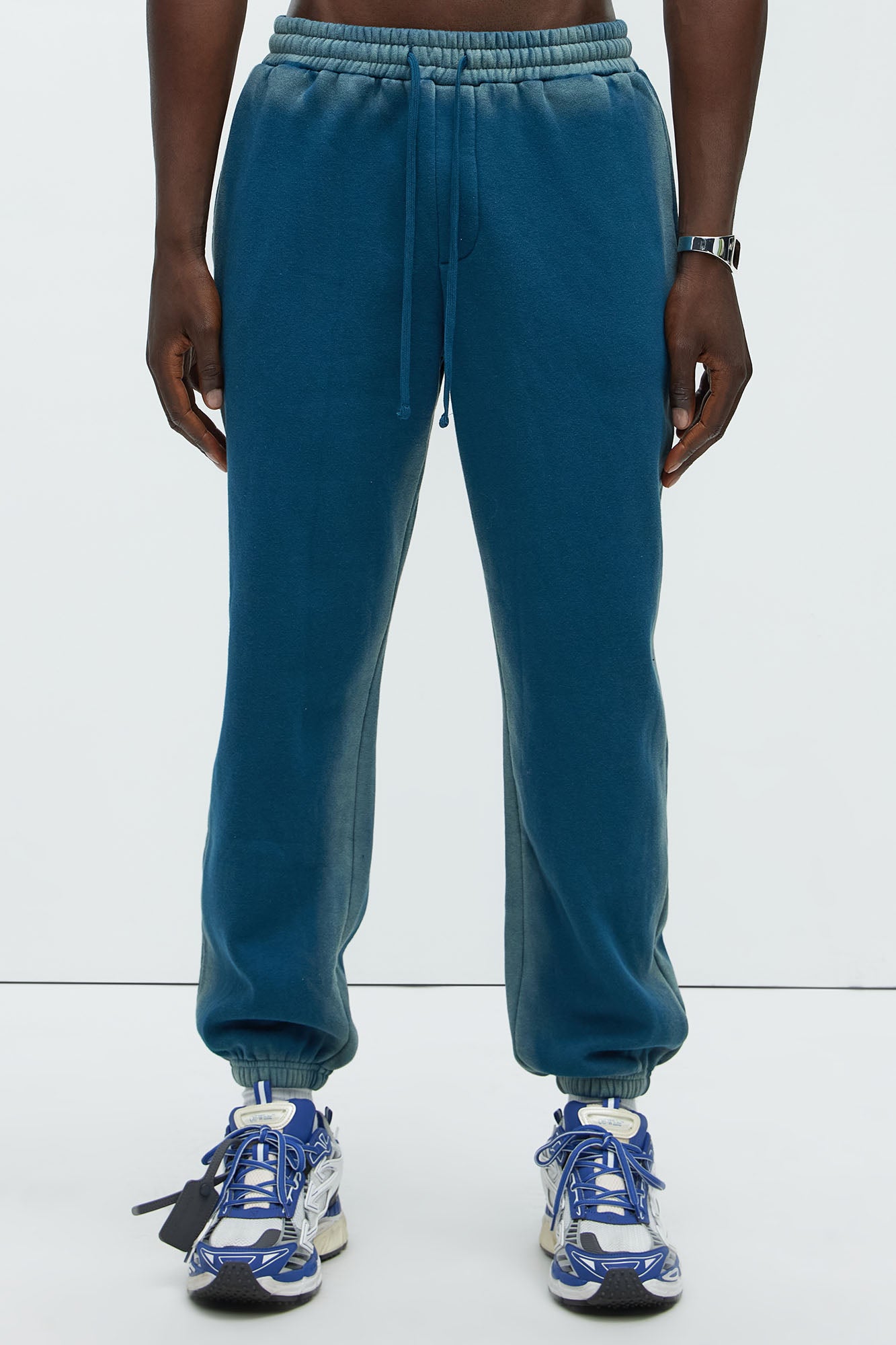 Raynor Tyson Dirty Wash Relaxed Jogger - Blue - Image 3