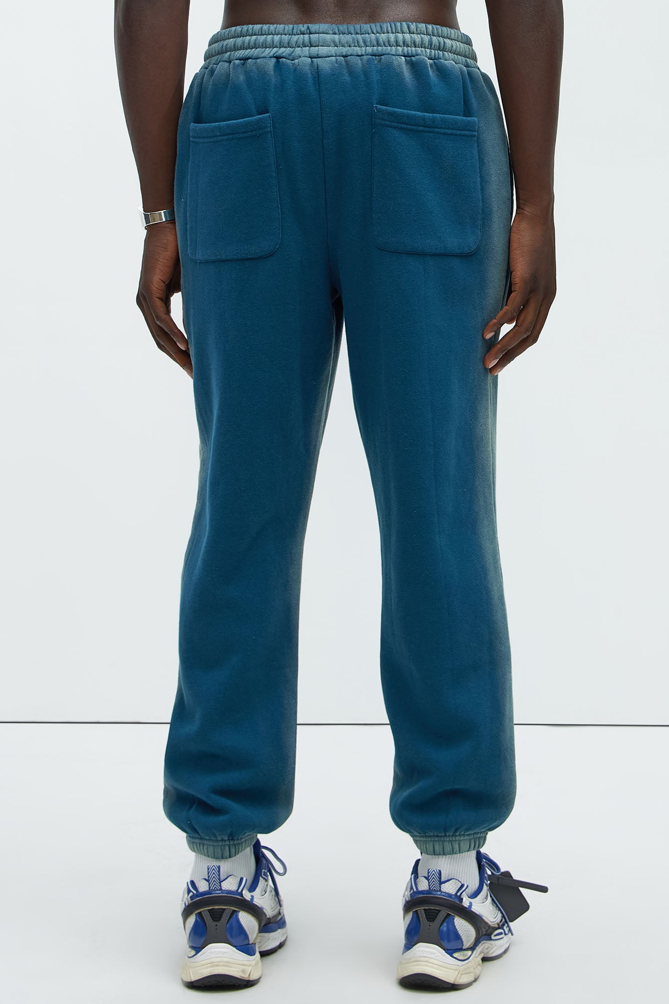 Raynor Tyson Dirty Wash Relaxed Jogger - Blue - Image 4