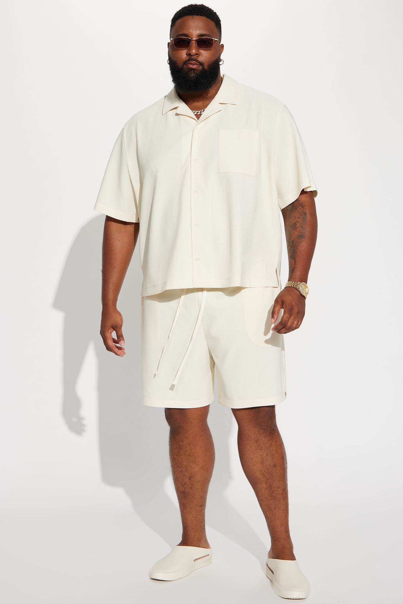 Show Up Basketball Short - Off White - Image 7