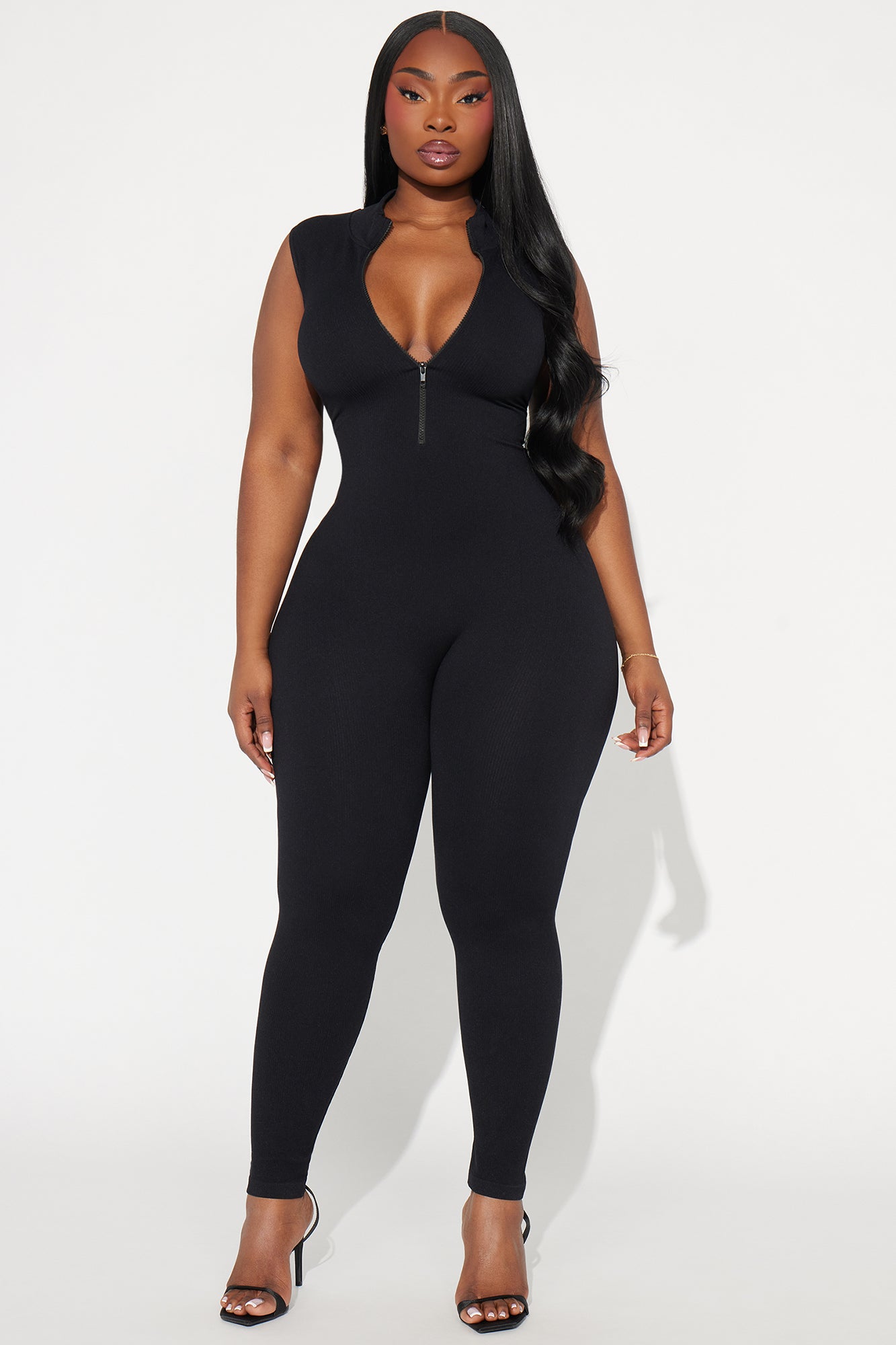 Johanna Seamless Jumpsuit - Black - Image 4