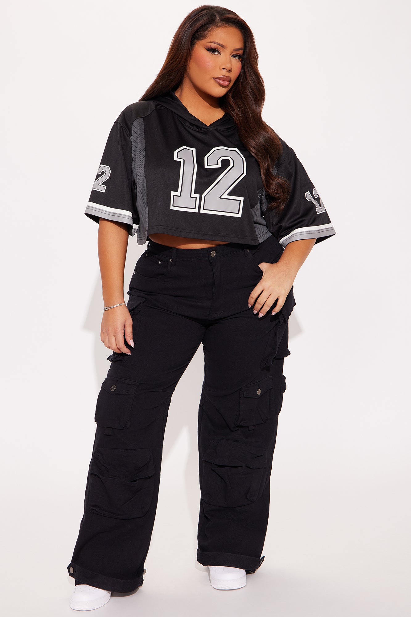 Your Biggest Fan Hooded Jersey - Black/combo - Image 6