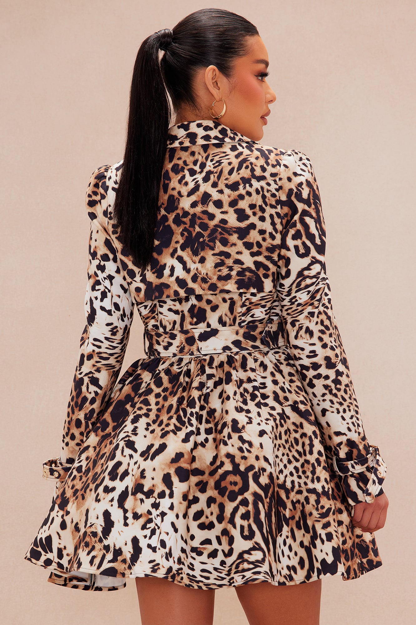 Cat Walk Leopard Mini Dress - Leopard - Image 4
