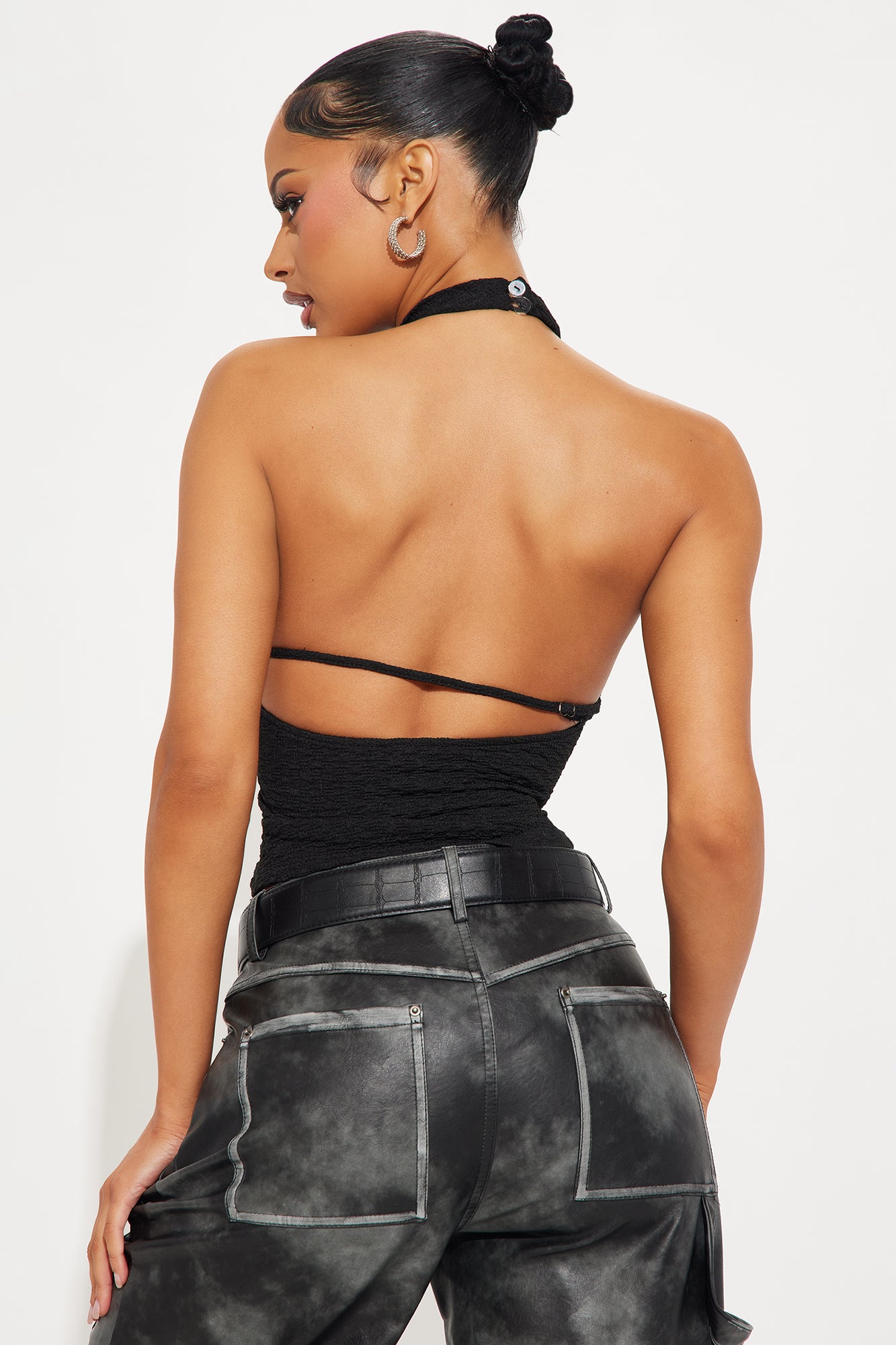 Anastasia Halter Top - Black - Image 3