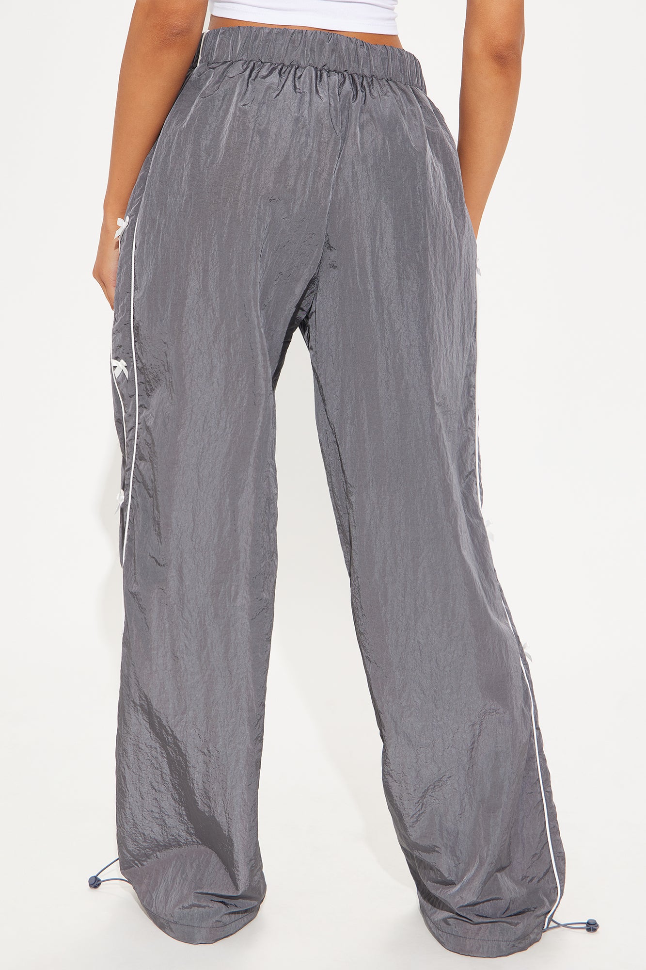 Trina Windbreaker Track Pant - Charcoal - Image 3