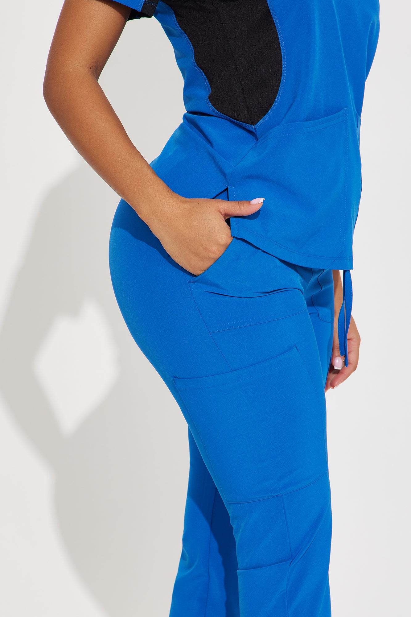 Ready To Help 2 Tone Uniform Scrub Jogger Set - Royal - Image 4