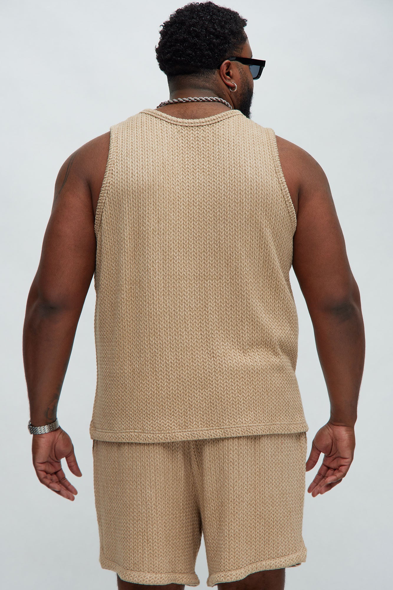 Catanina Textured Tank - Tan - Image 8