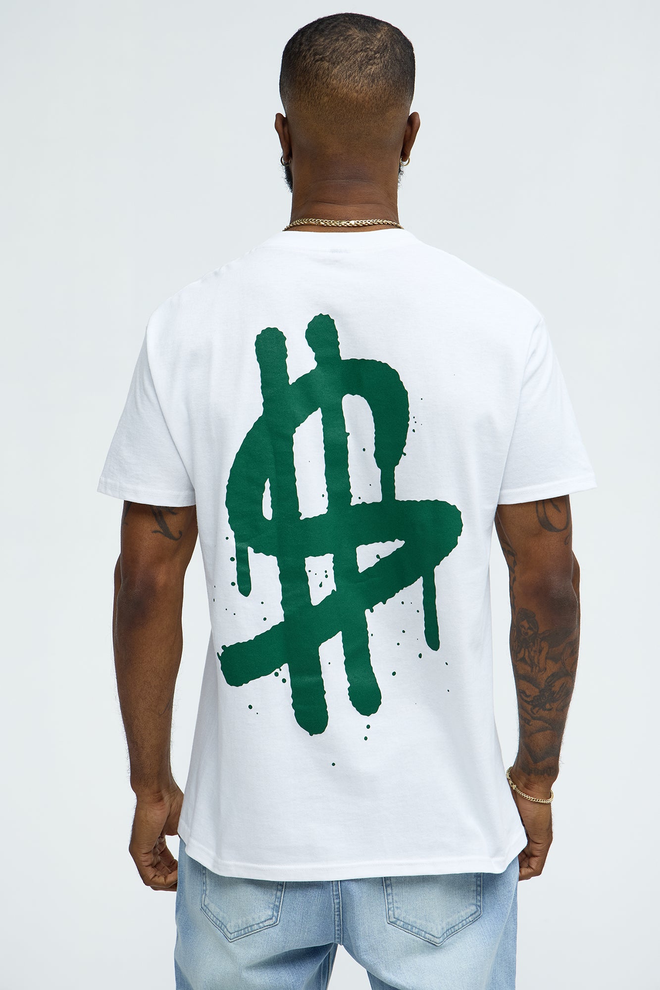 The ″Hustle″ Short Sleeve Tee - White - Image 4