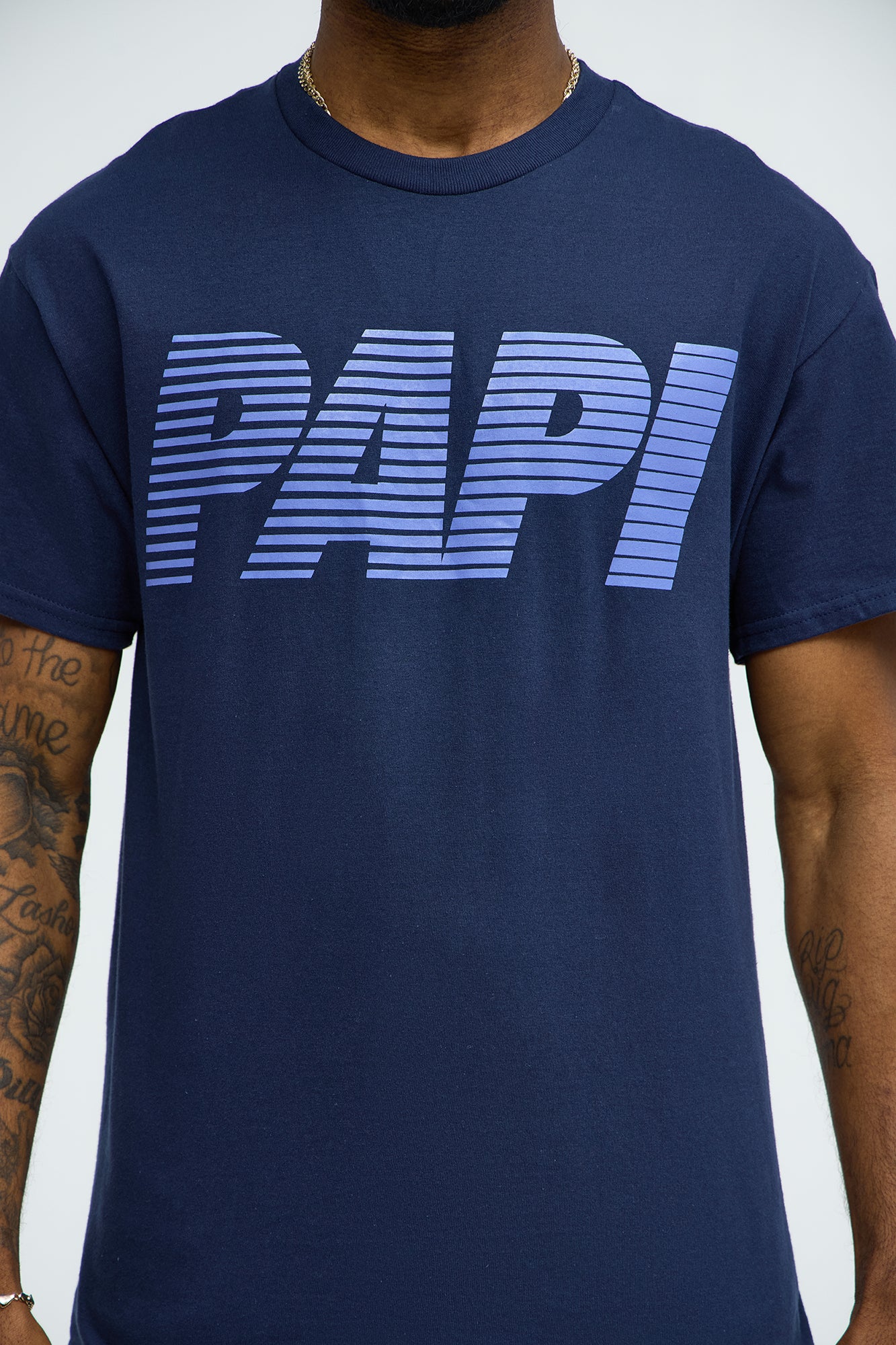 Papi Sport Mens Short Sleeve Tee - Navy - Image 3