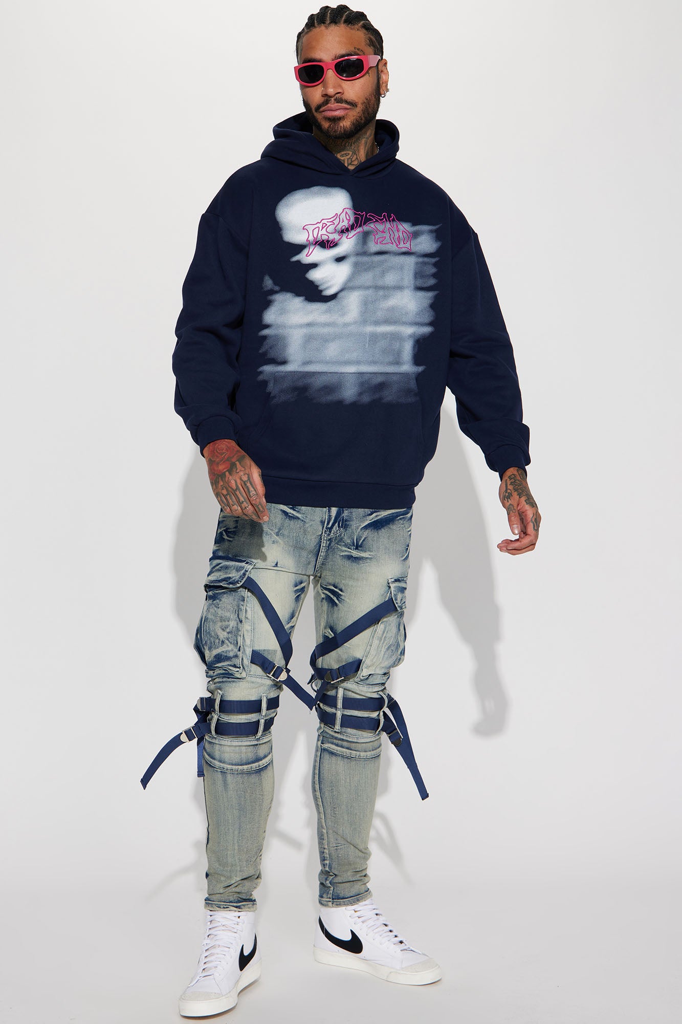 Dead End Hoodie - Navy - Image 3