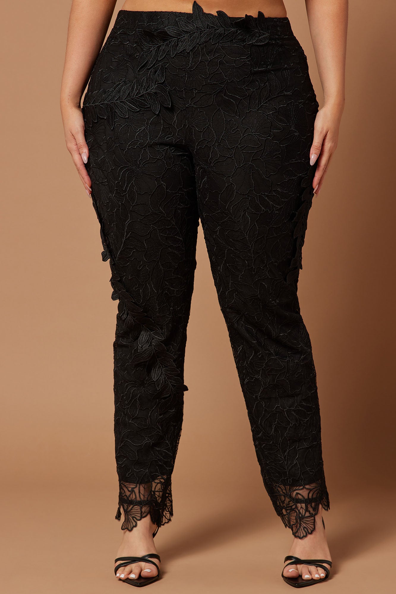 Clarissa Embroidered Pant - Black - Image 6