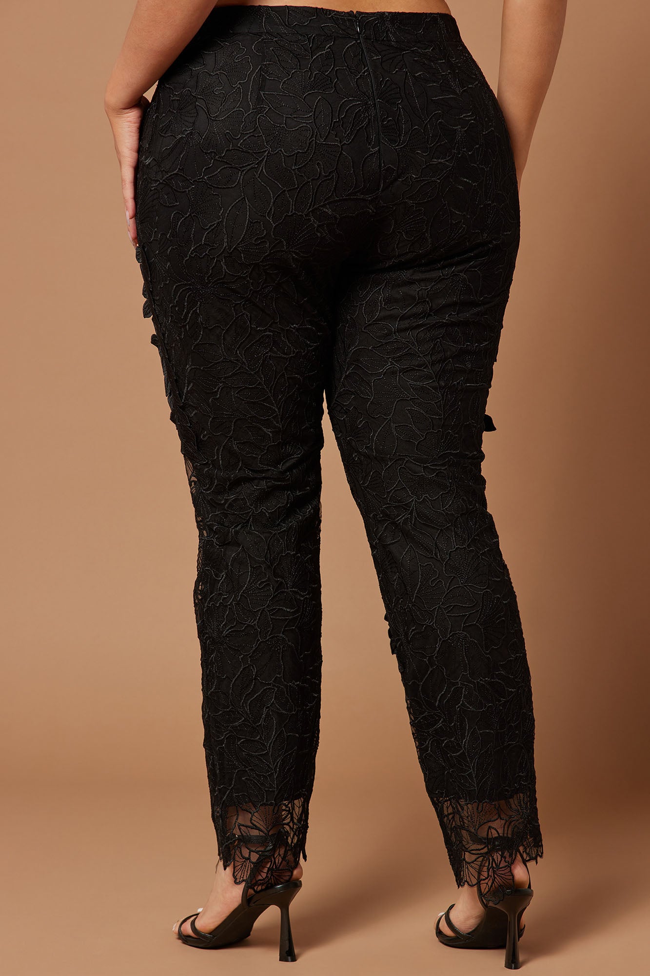 Clarissa Embroidered Pant - Black - Image 8
