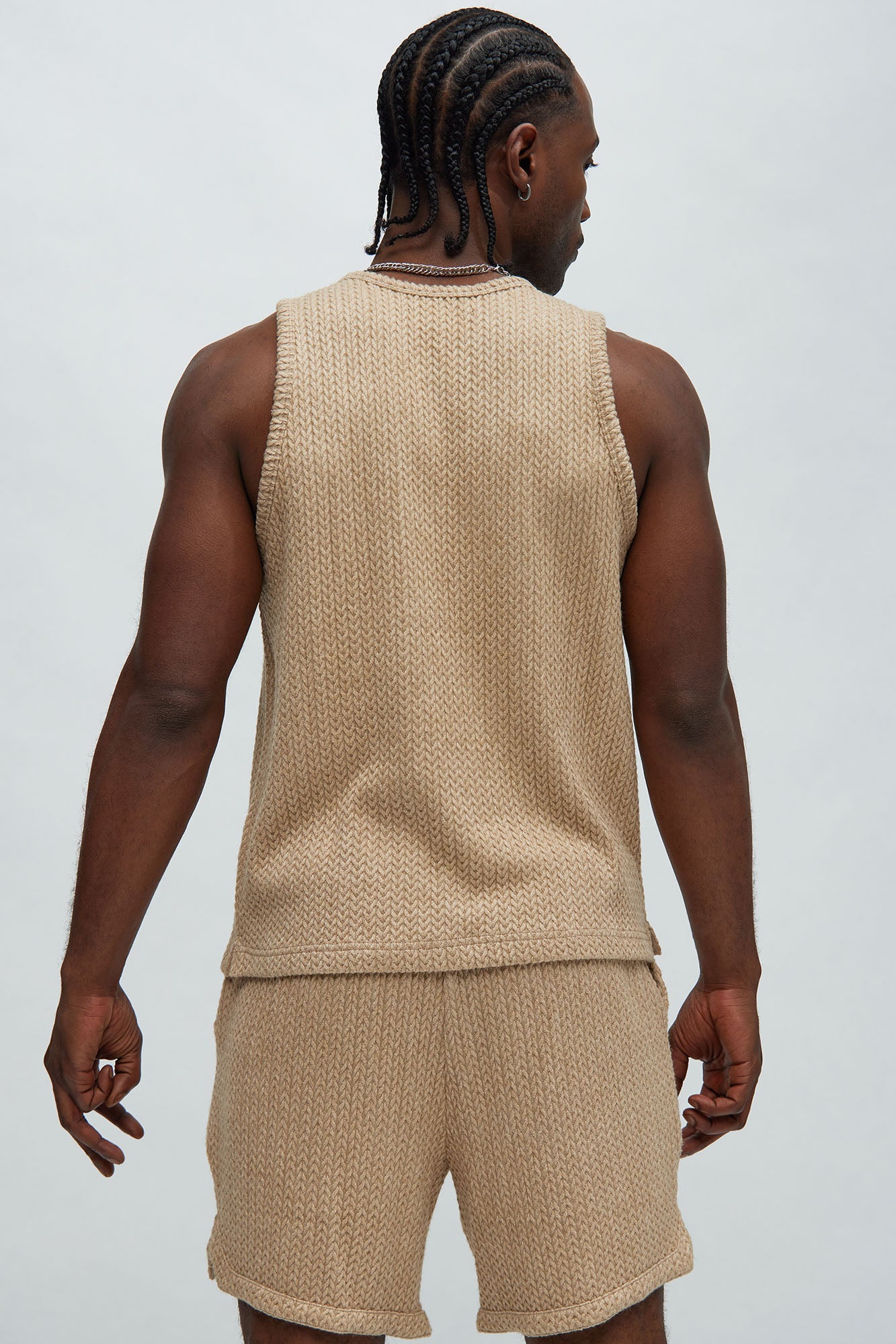 Catanina Textured Tank - Tan - Image 4