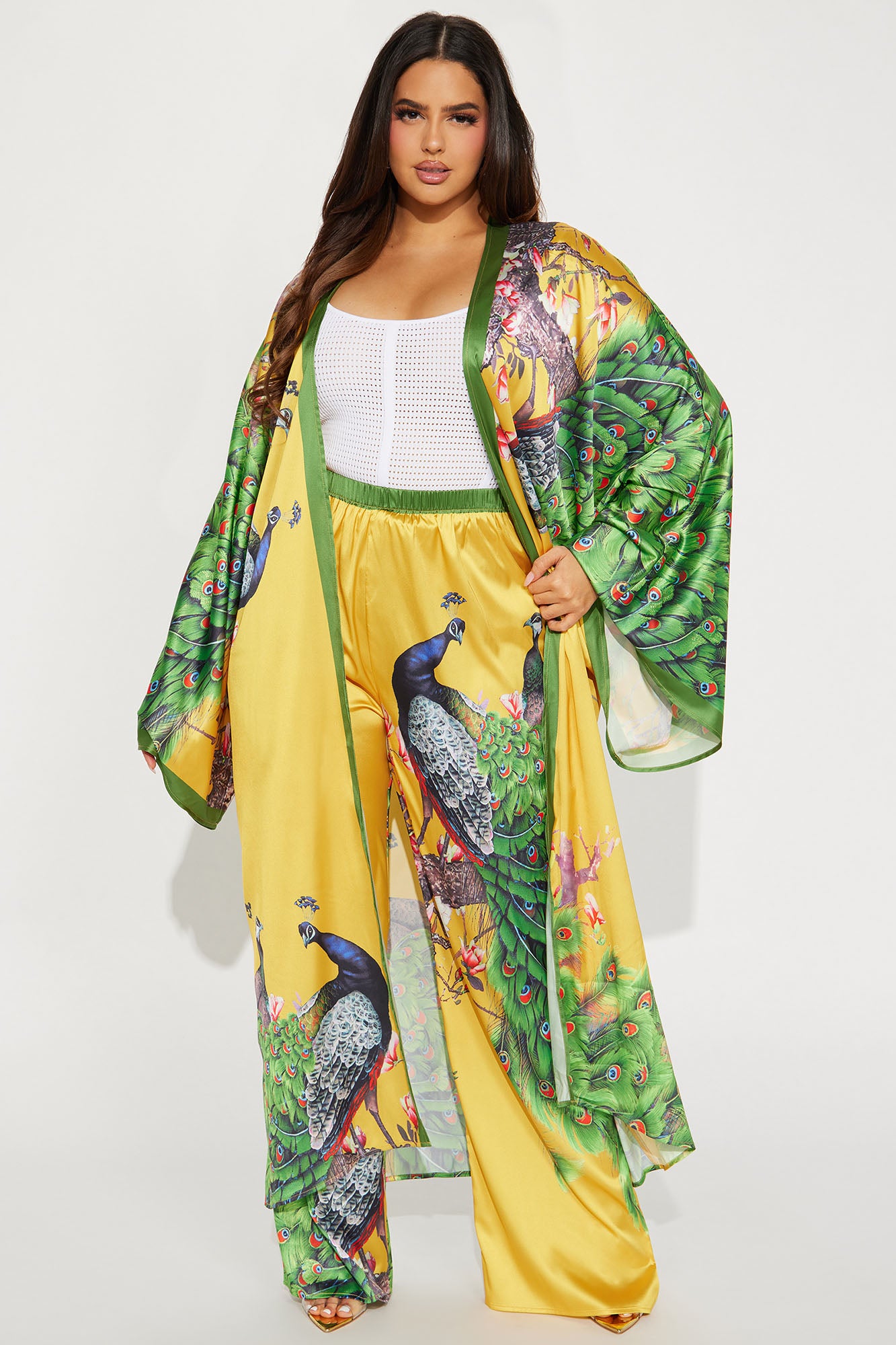 Above Status Satin Pant Set - Multi Color - Image 4