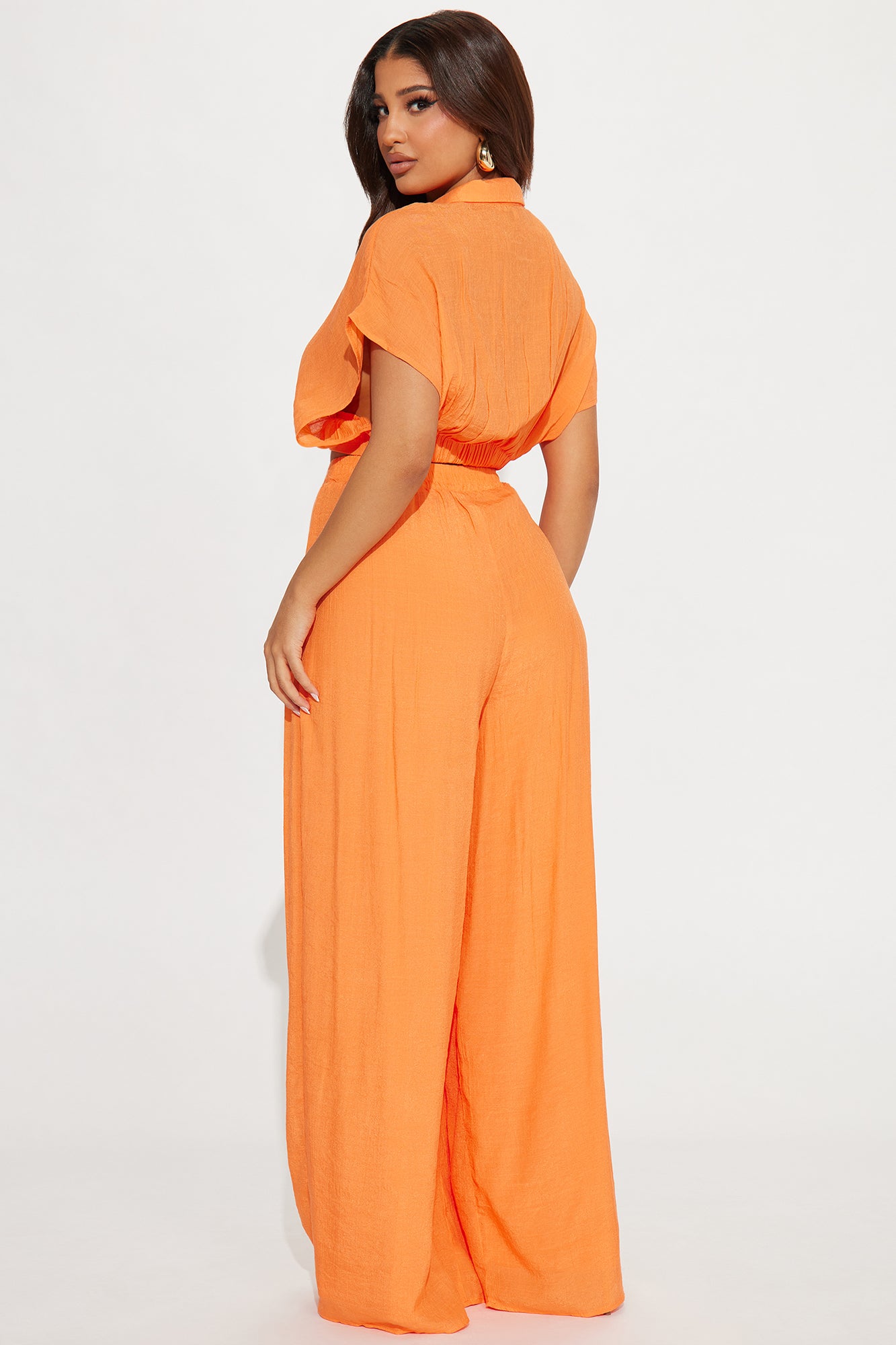 Mea Gauze Pant Set - Orange - Image 3