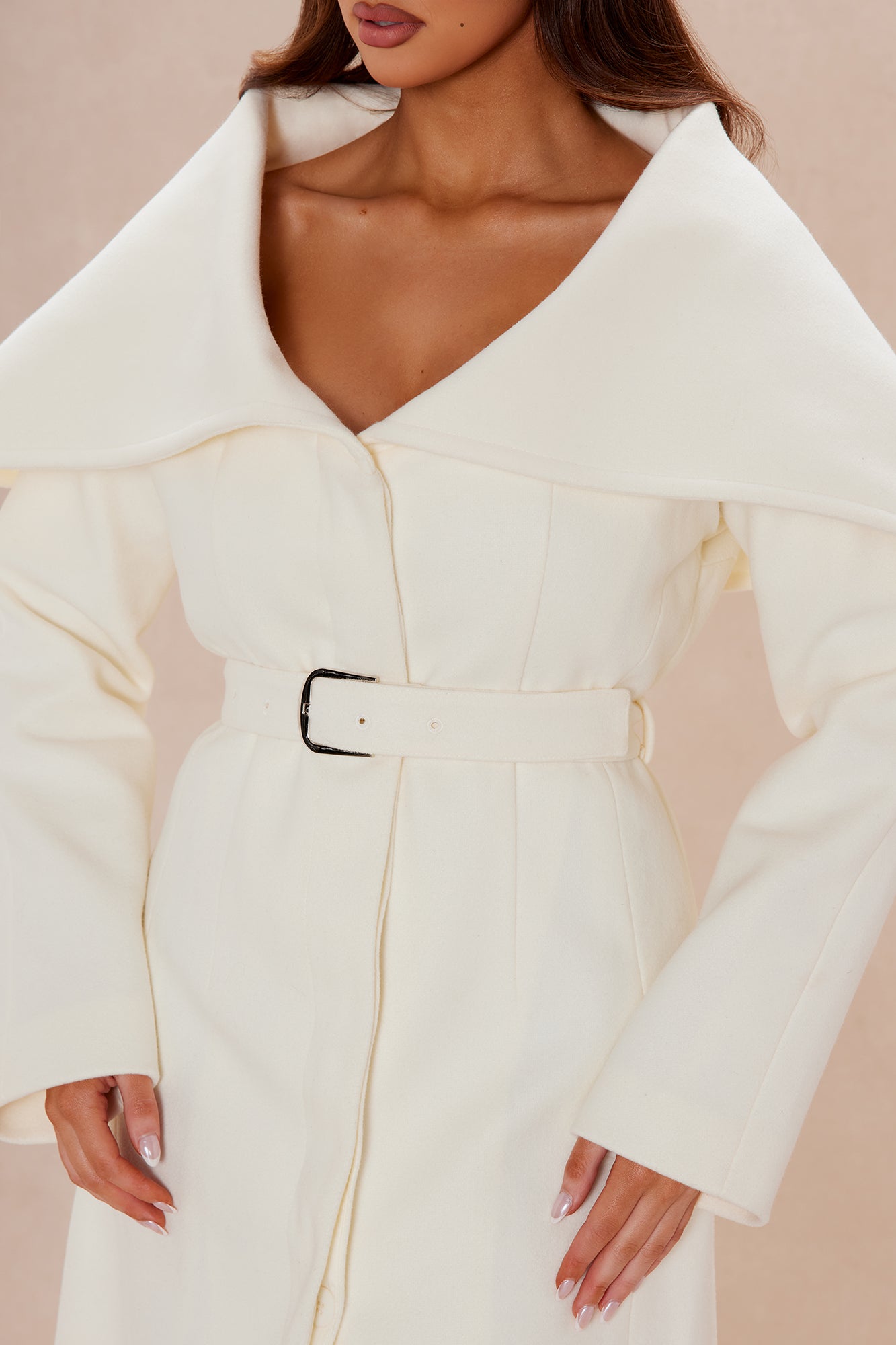 Martina Wool Coat - Off White - Image 4