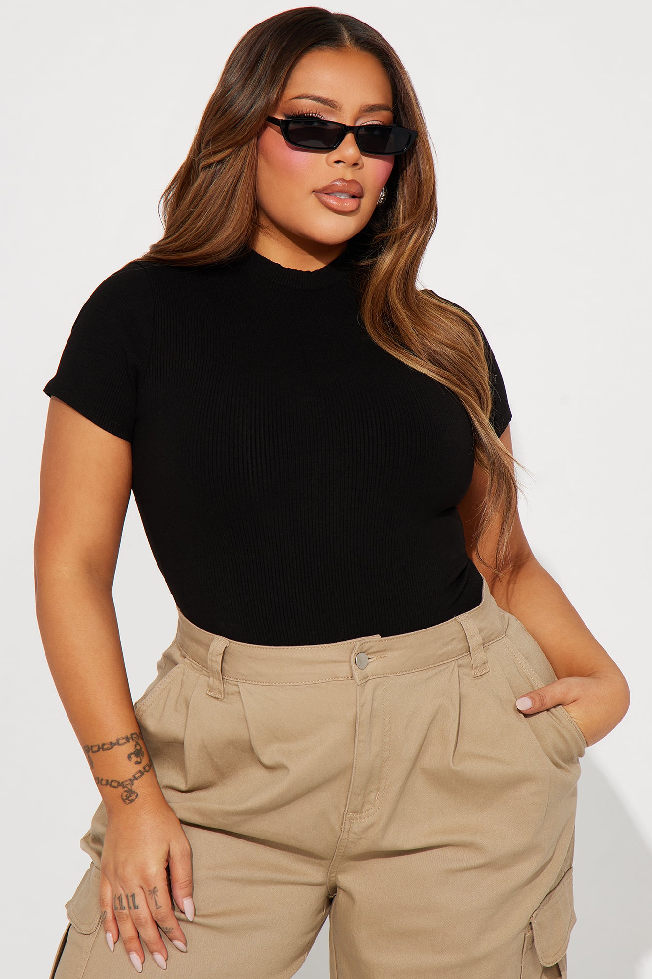 Kylie Snatched Bodysuit - Black - Image 7
