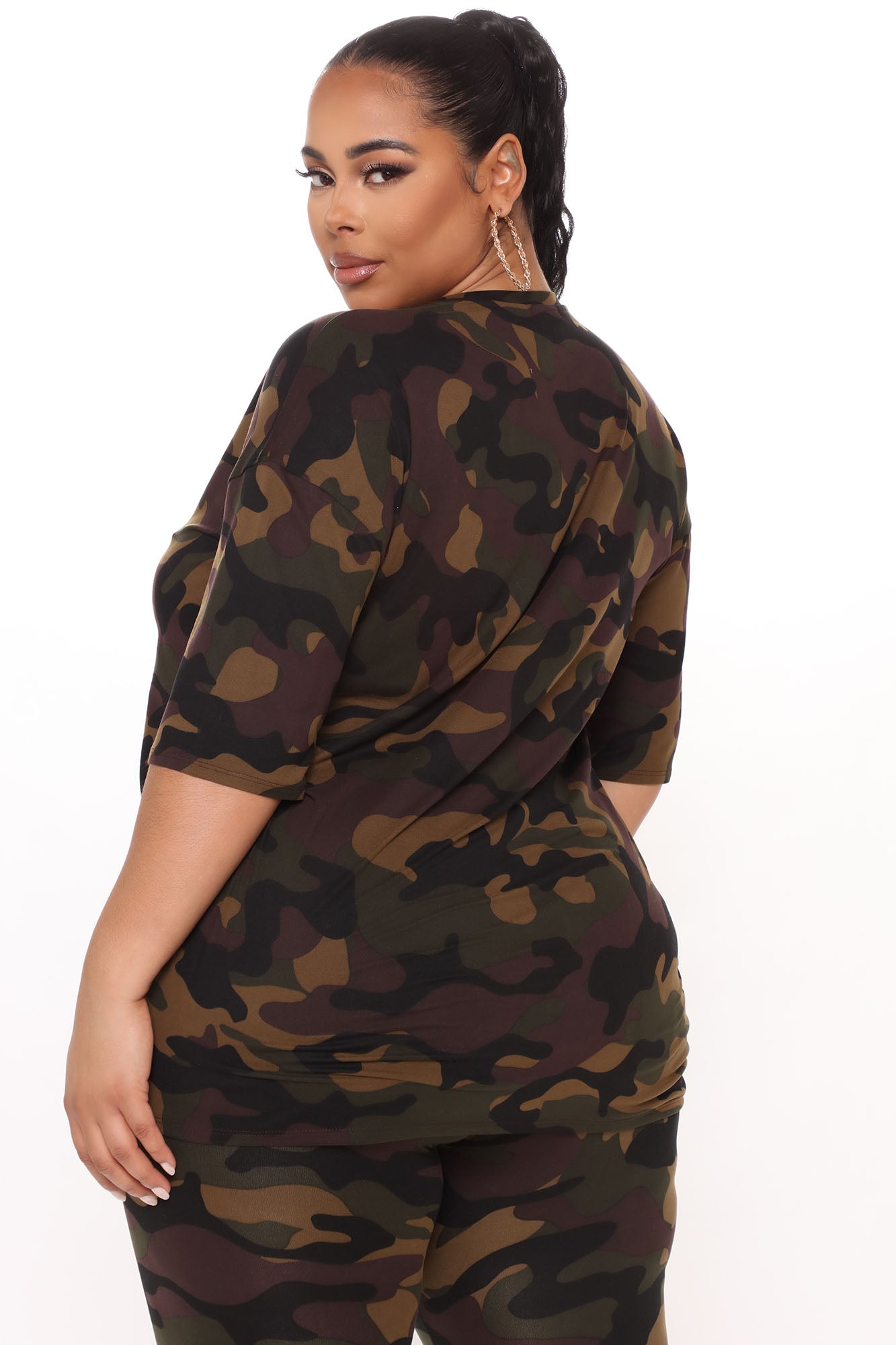Weekend Vibes Camo Legging Set - Brown/combo - Image 7