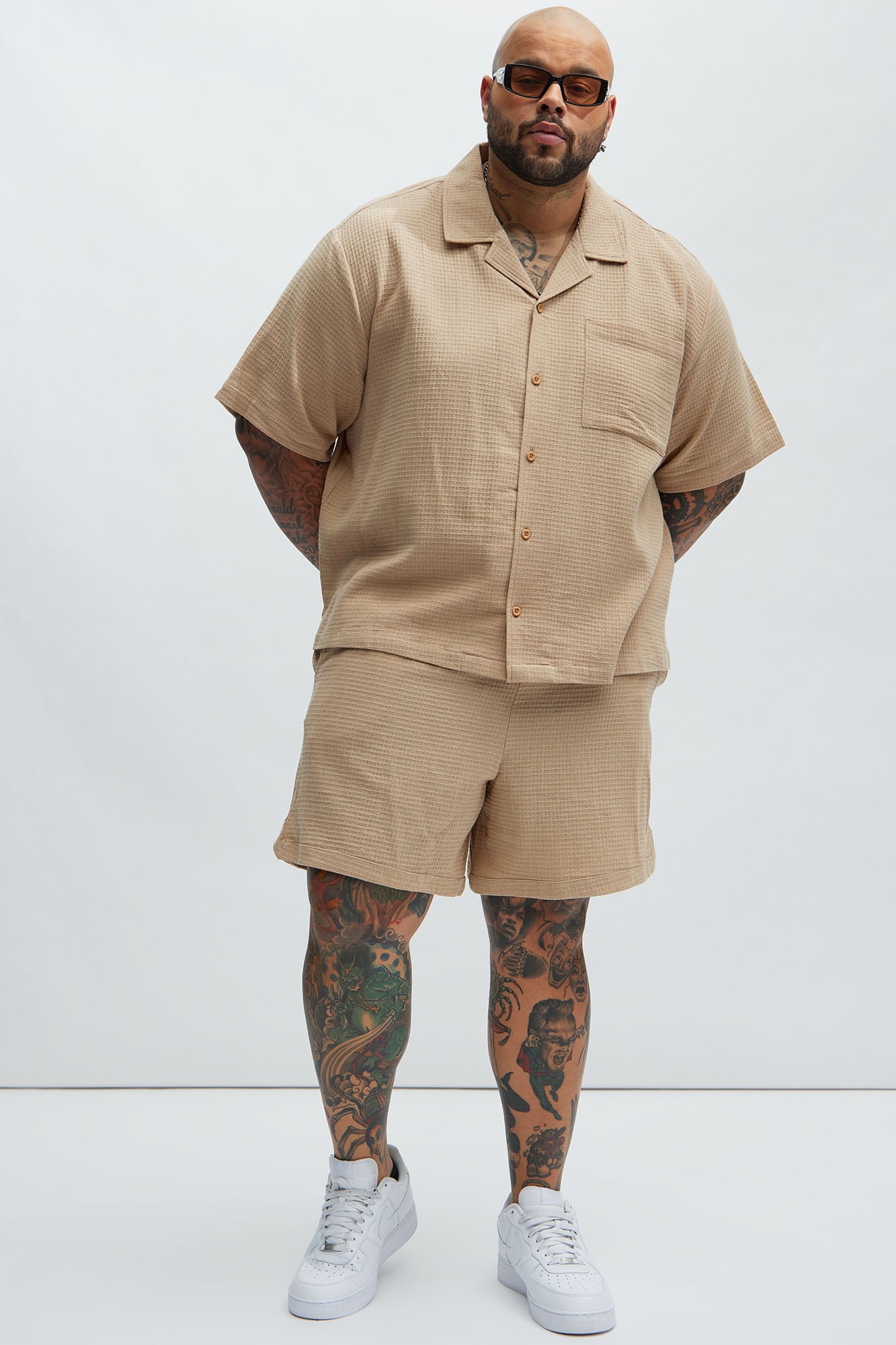 Belgian Textured Shirt - Tan - Image 6