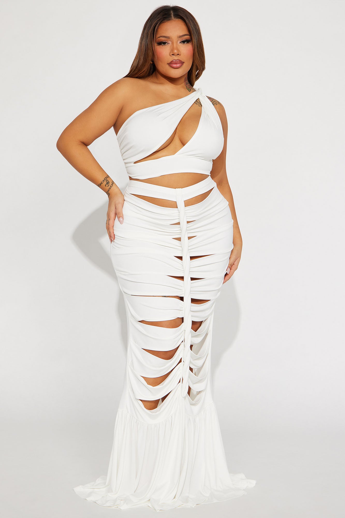 Marilyn Skirt Set - White - Image 6