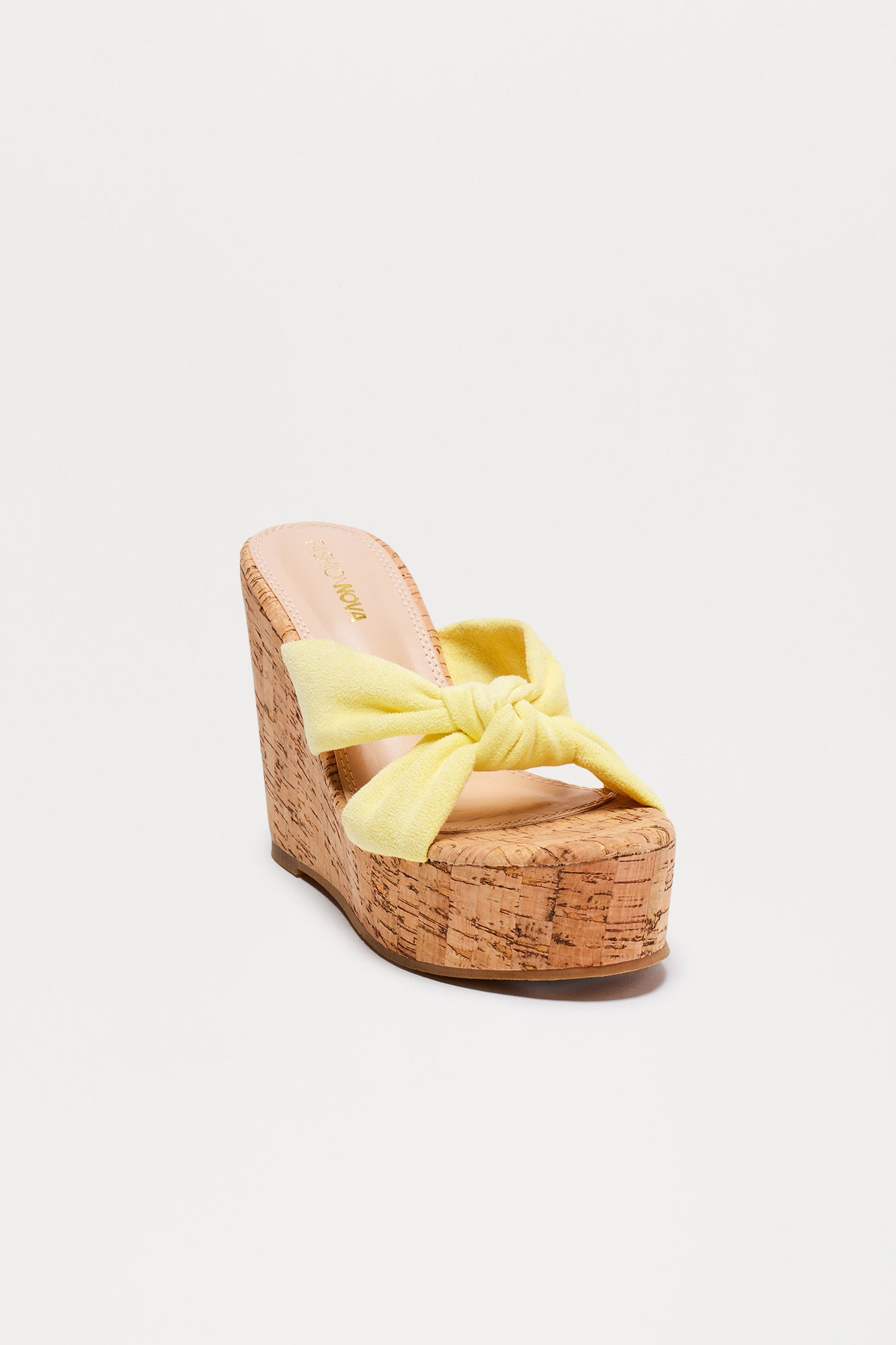 Castaway Cork Wedges - Yellow - Image 3