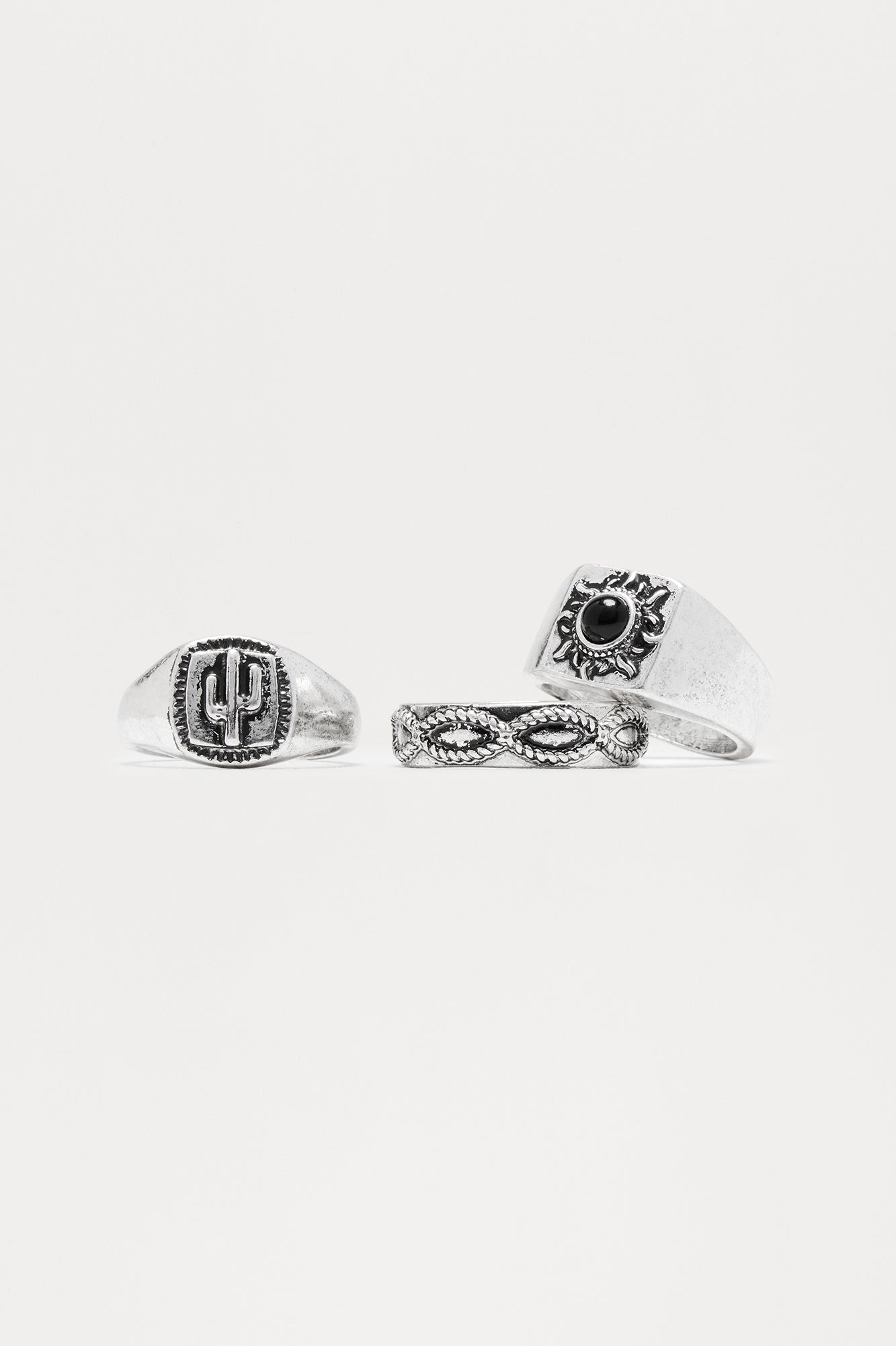 City Lights Ring Set - Silver - Image 3