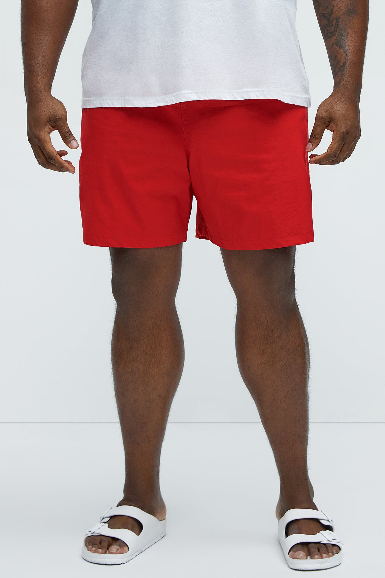 Montez Stretch Swim Trunk Classic - Brick Red - Image 5