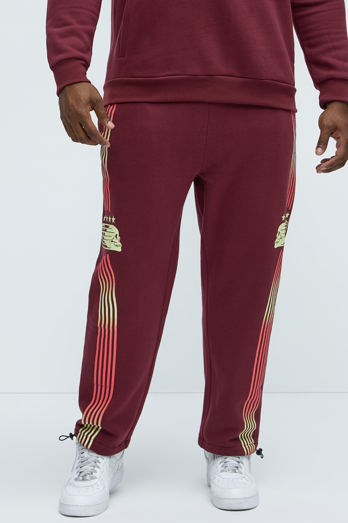 4 Star Champion Sweatpants - Burgundy - Image 6