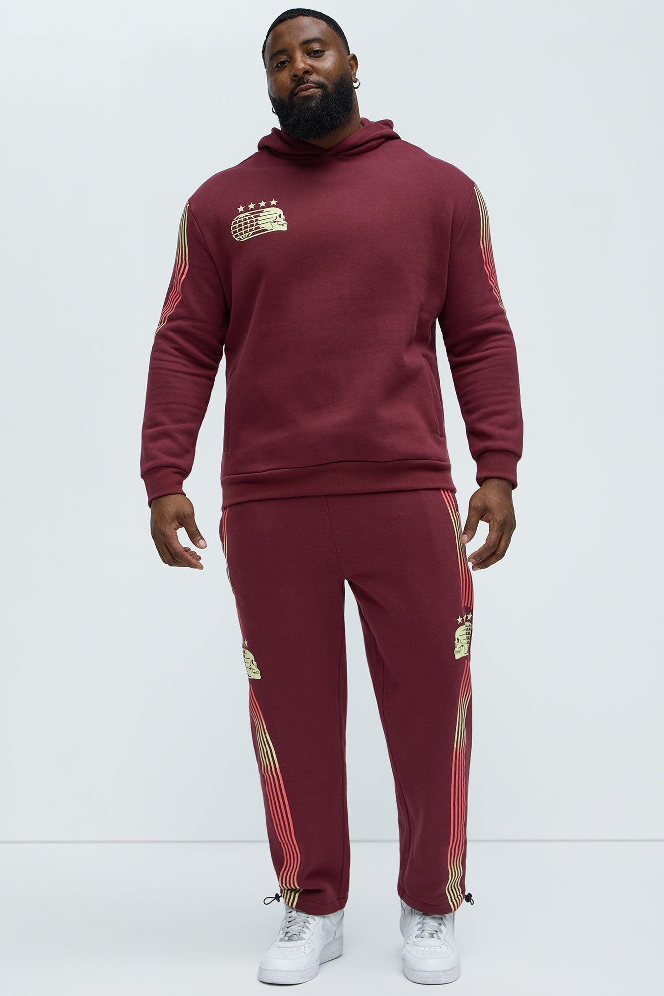 4 Star Champion Sweatpants - Burgundy - Image 7