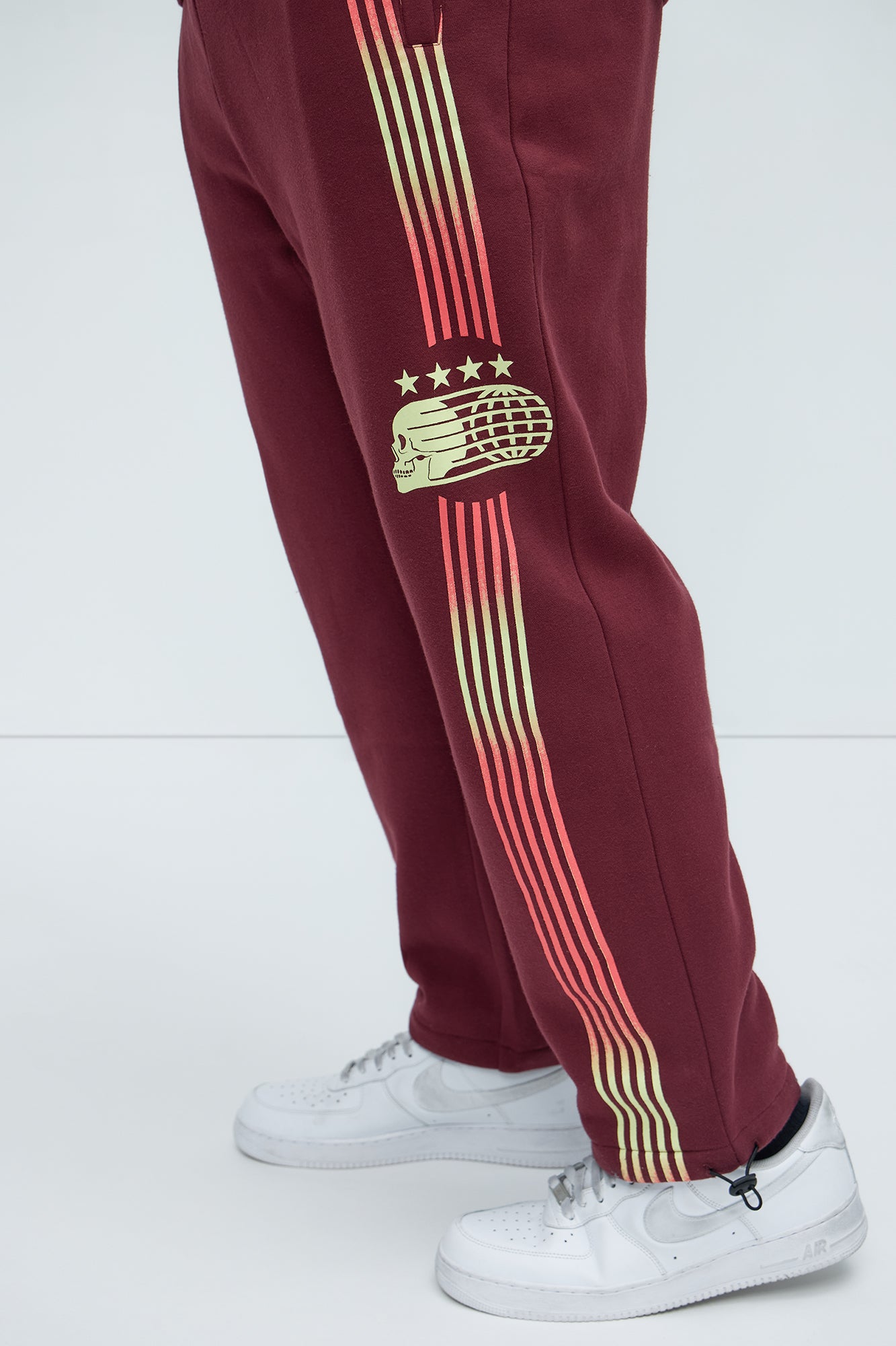 4 Star Champion Sweatpants - Burgundy - Image 8