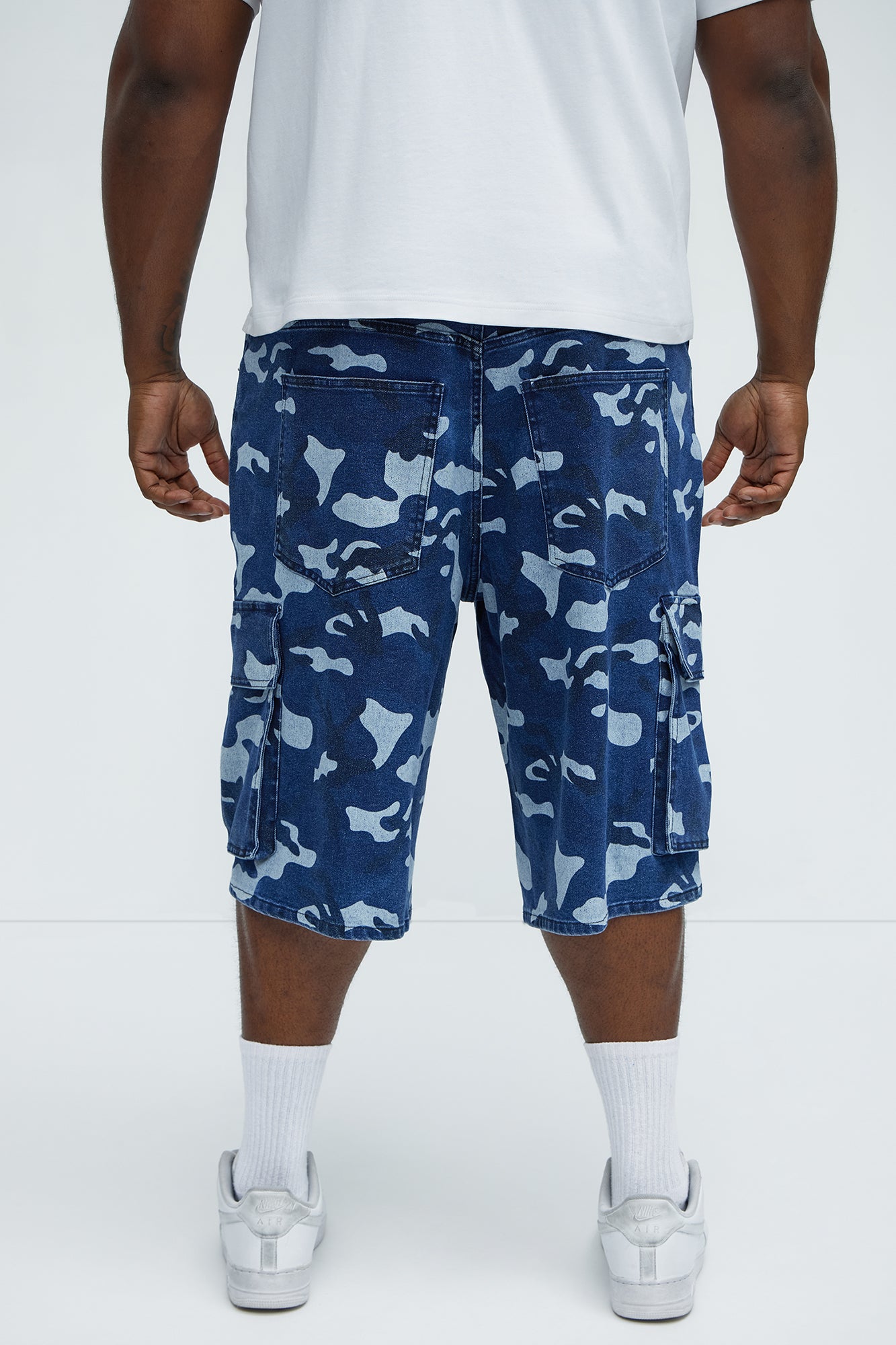 Cargo Camo Baggy Denim Shorts - Camouflage - Image 8