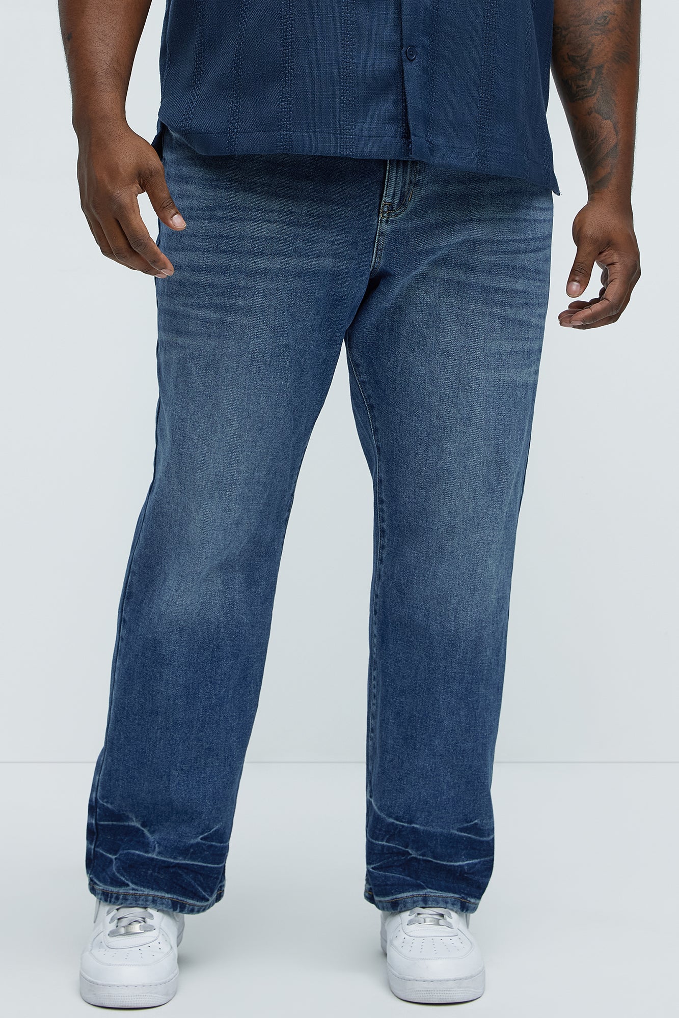 Call Me Over Straight Jeans - Medium Blue Wash - Image 6