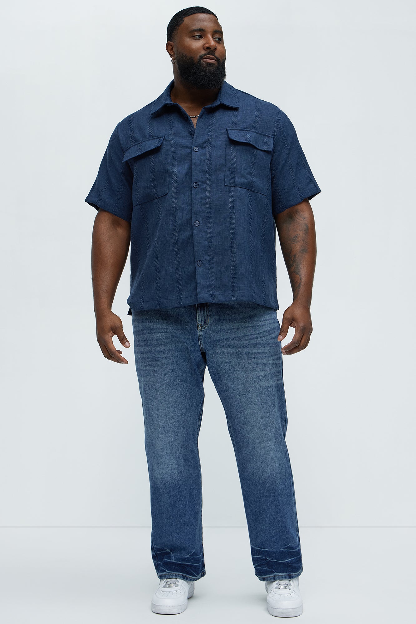 Call Me Over Straight Jeans - Medium Blue Wash - Image 7