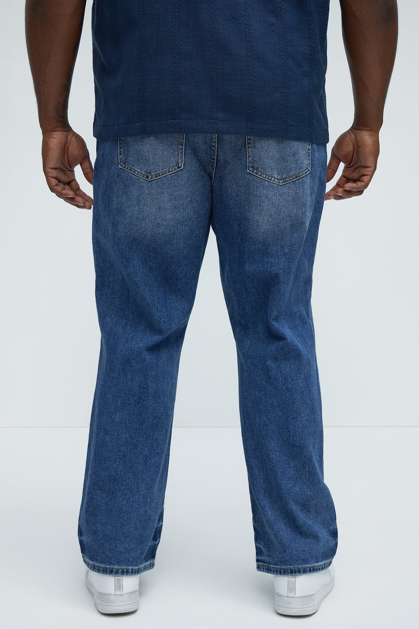Call Me Over Straight Jeans - Medium Blue Wash - Image 8