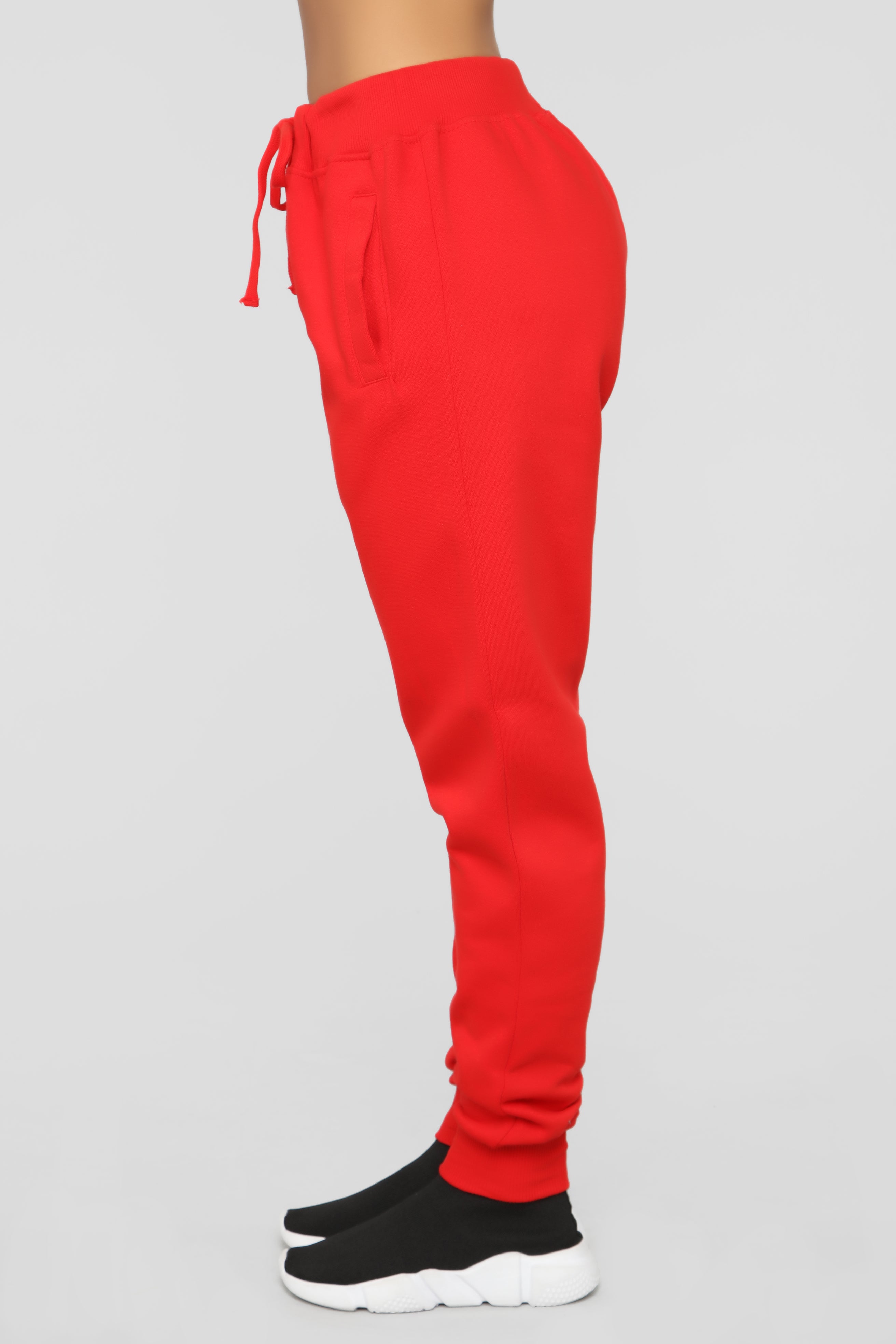 Stole Your Boyfriend's Oversized Jogger - Red - Image 6