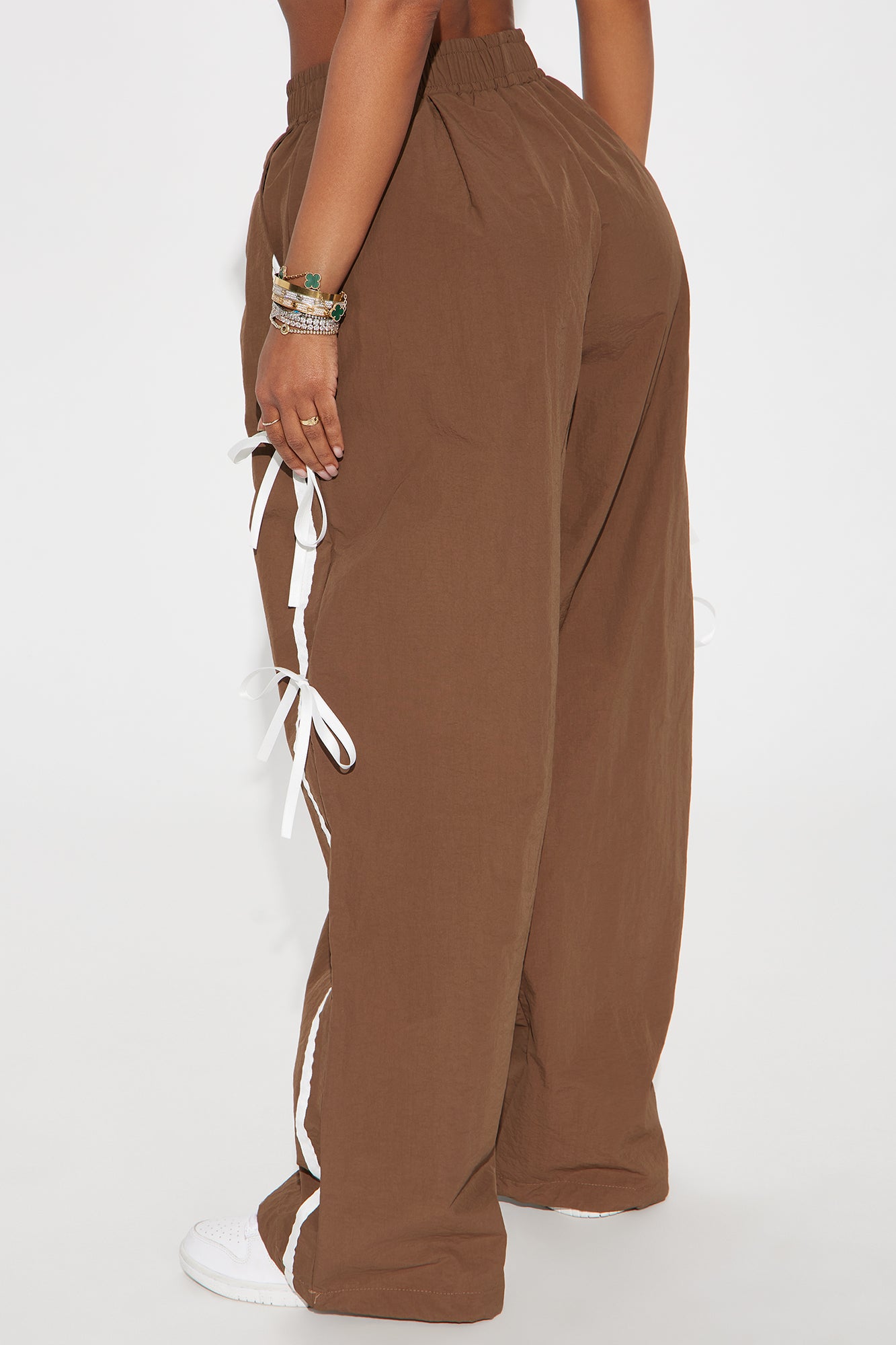 Cindy Windbreaker Track Pant - Chocolate - Image 3