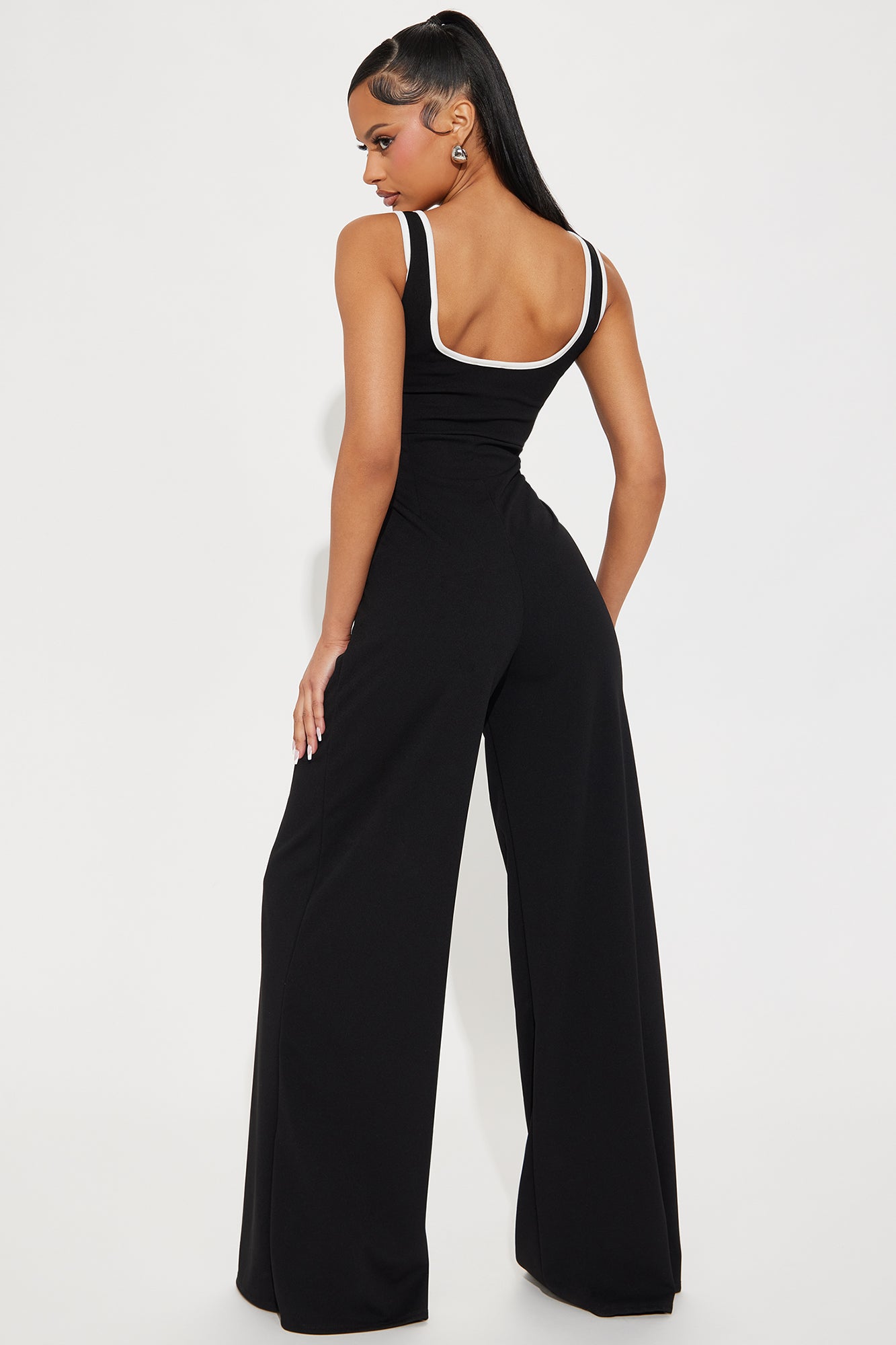 Meet Me Halfway Jumpsuit - Black - Image 3