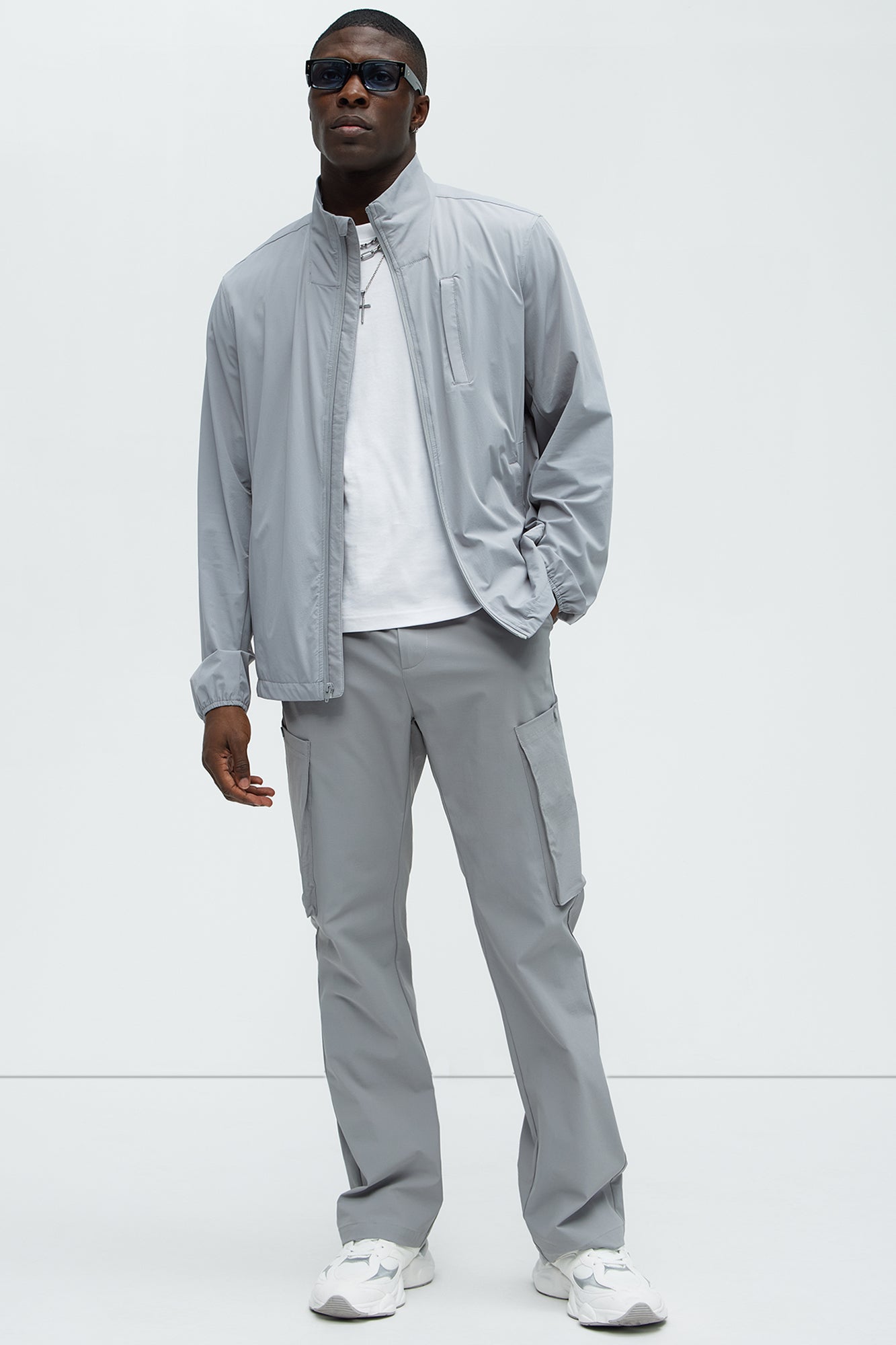 Easy Tech Slim Flare Pants - Grey - Image 3