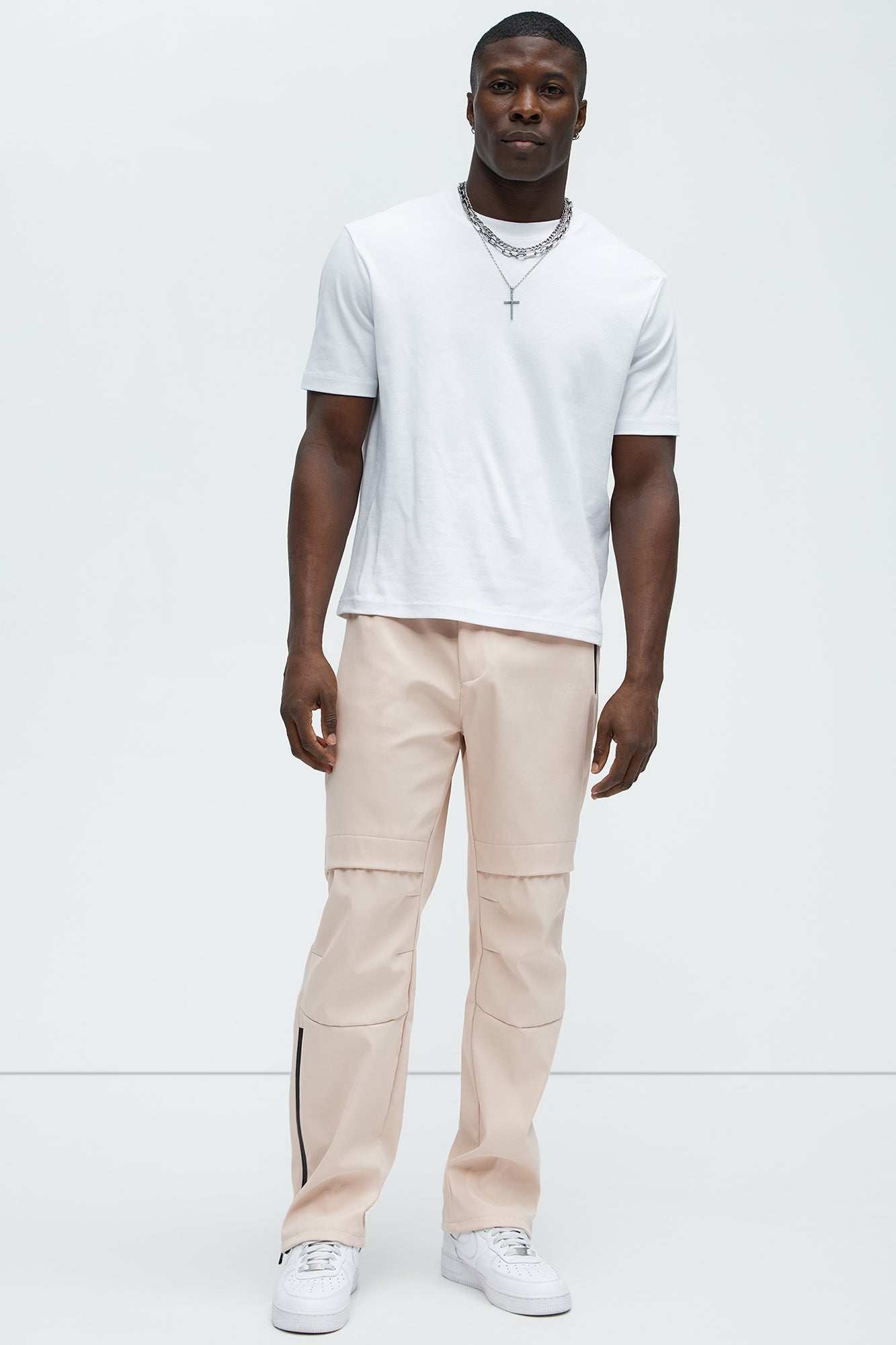 Alwin Zip Tech Pants - Mauve - Image 3