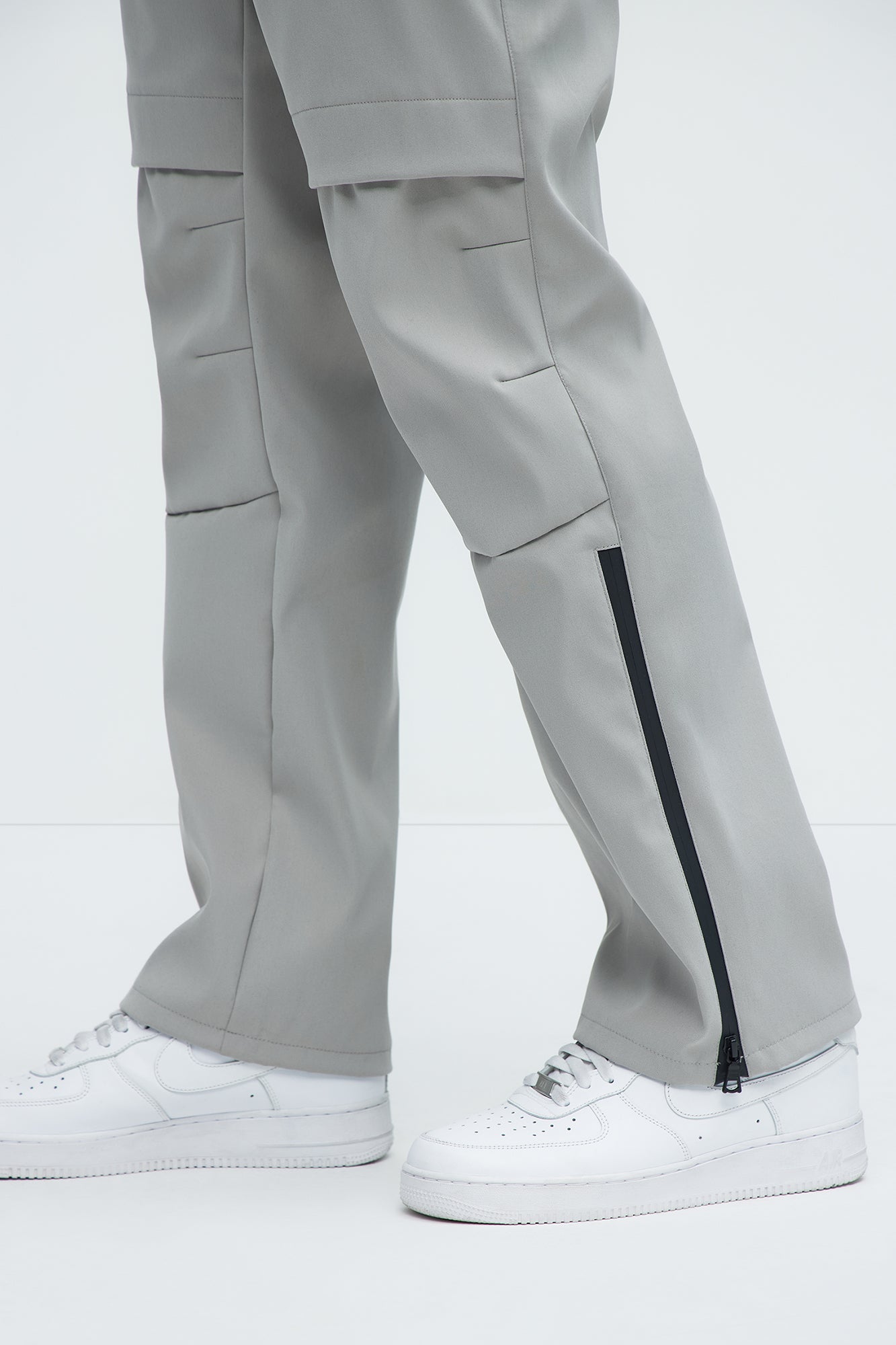 Alwin Zip Tech Pants - Grey - Image 4
