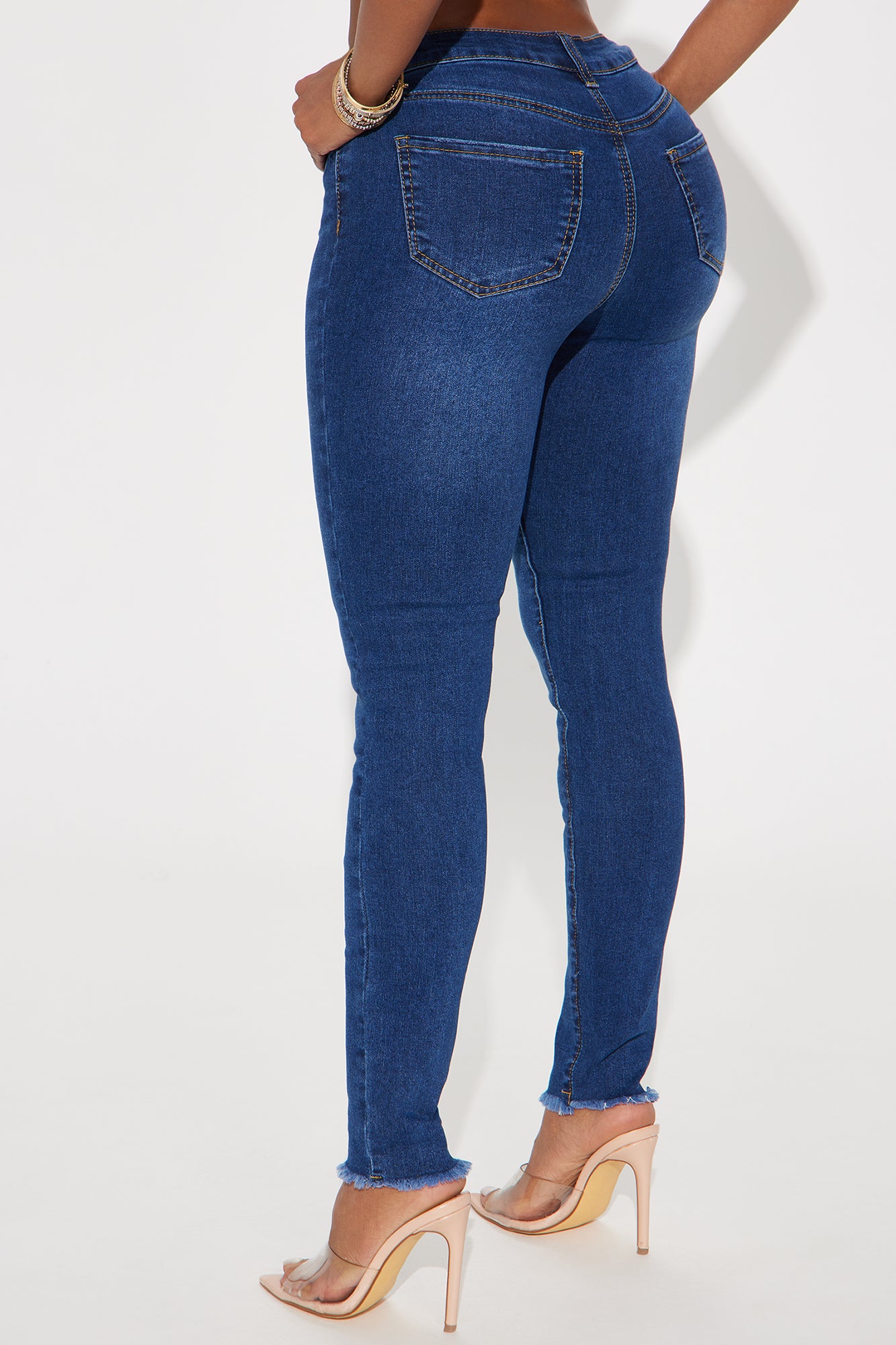 Yes To Heaven Stretch Skinny - Dark Wash - Image 4