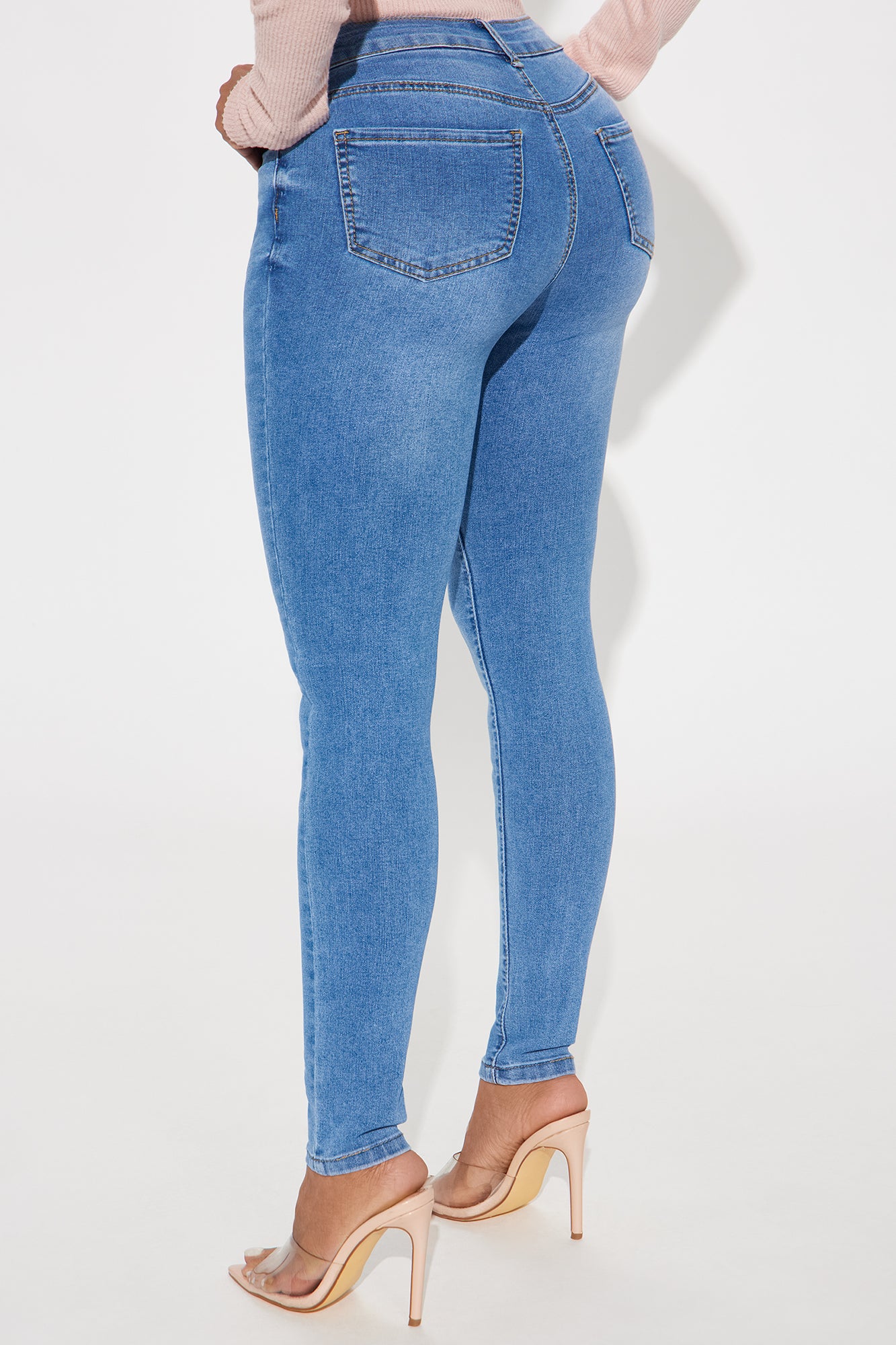 Yes To Heaven Stretch Skinny Jeans - Medium Wash - Image 3