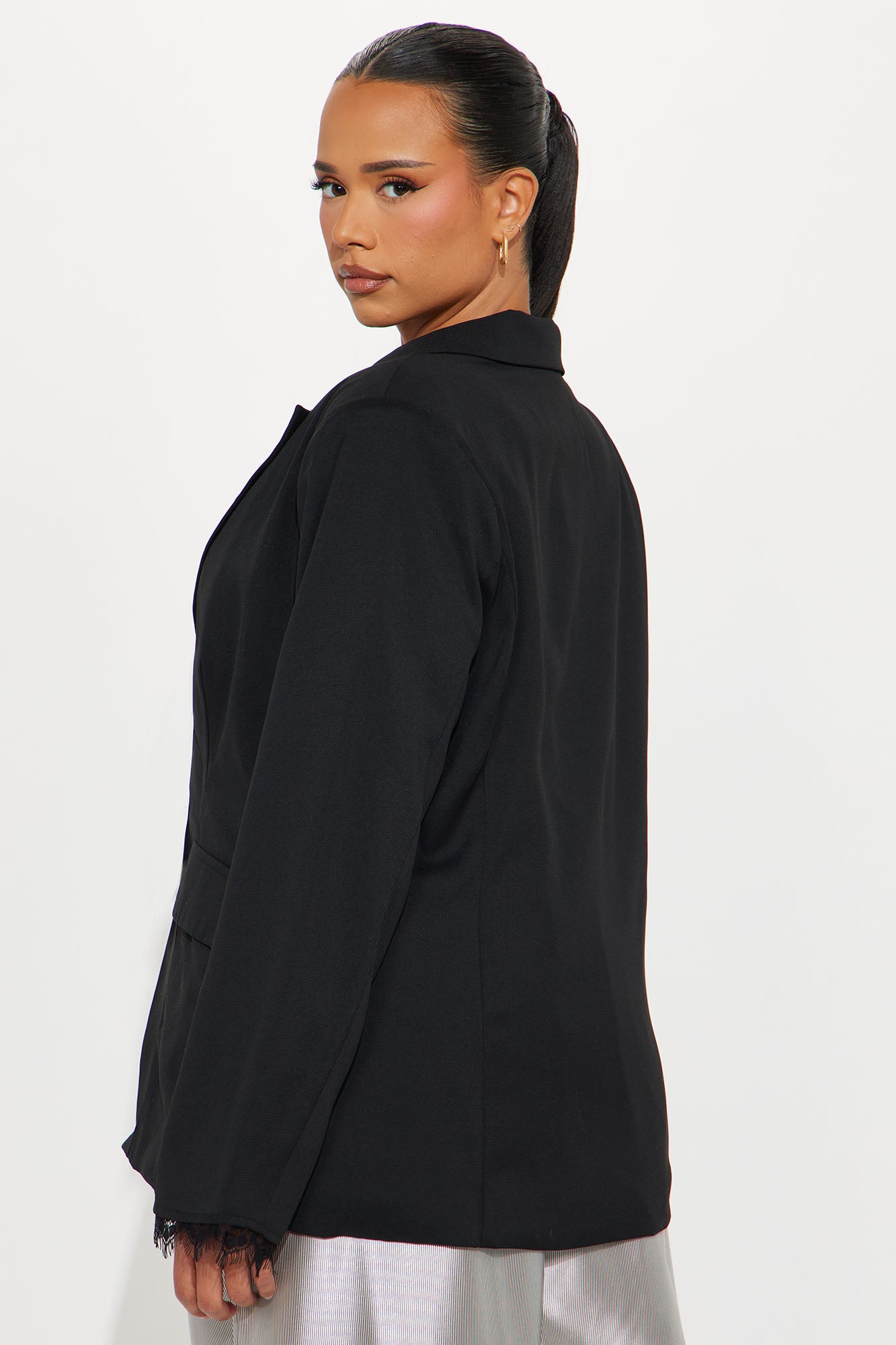 Just A Peak Blazer - Black - Image 8