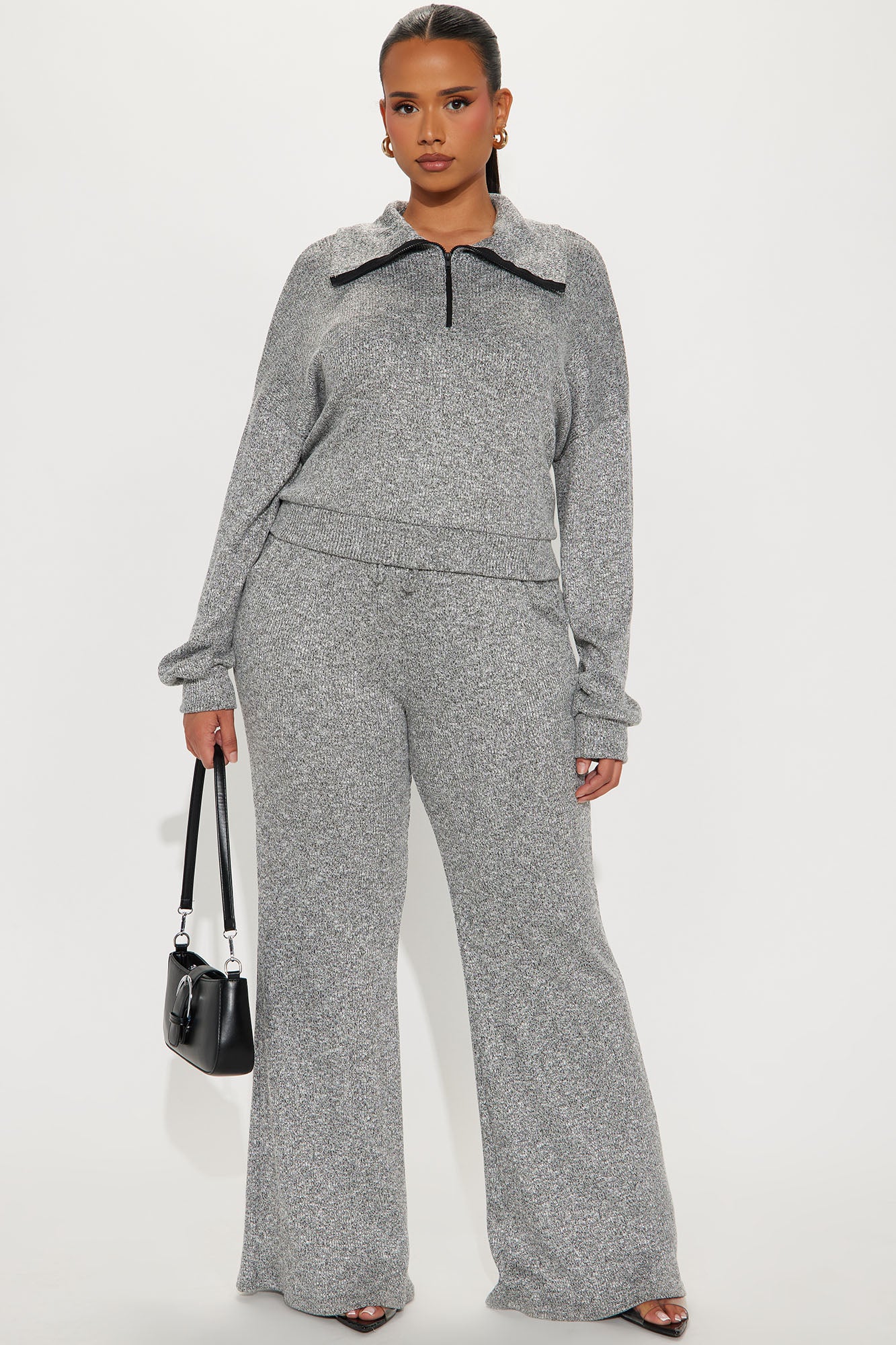 Cozy Weekend Pant Set - Grey - Image 4