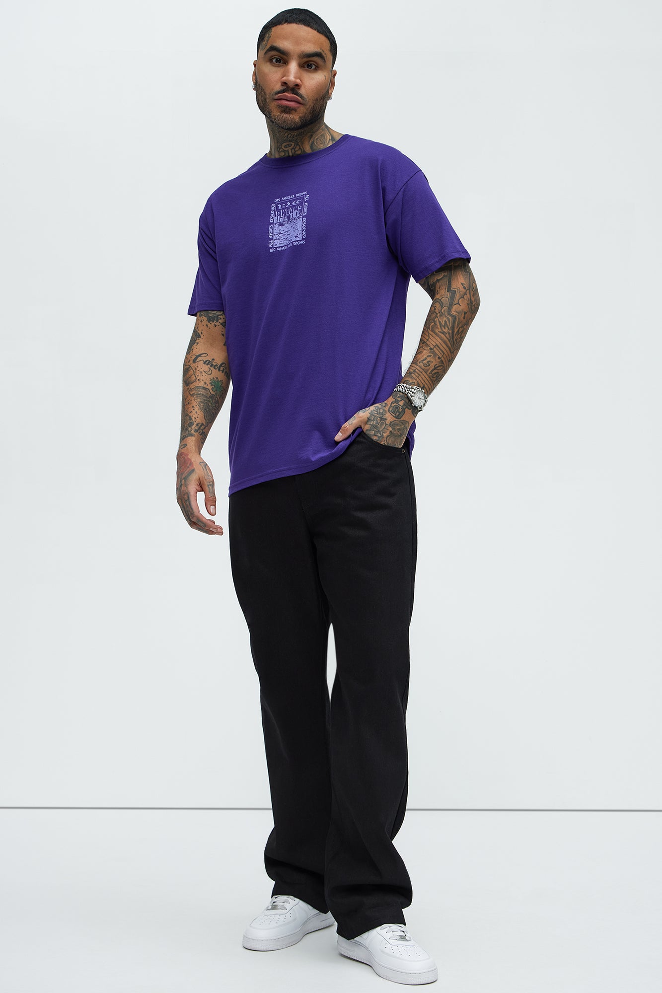 Big Dreams Short Sleeve Tee - Purple - Image 4