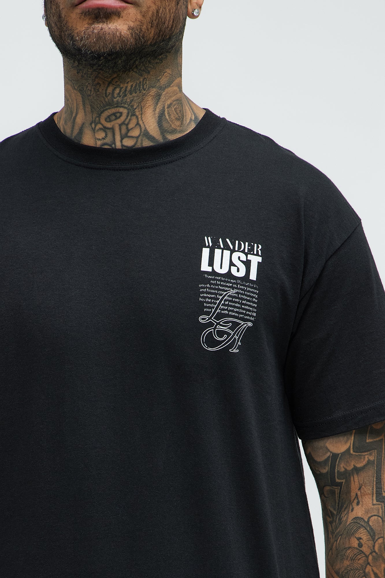 Wander Lust LA Short Sleeve Tee - Black - Image 3